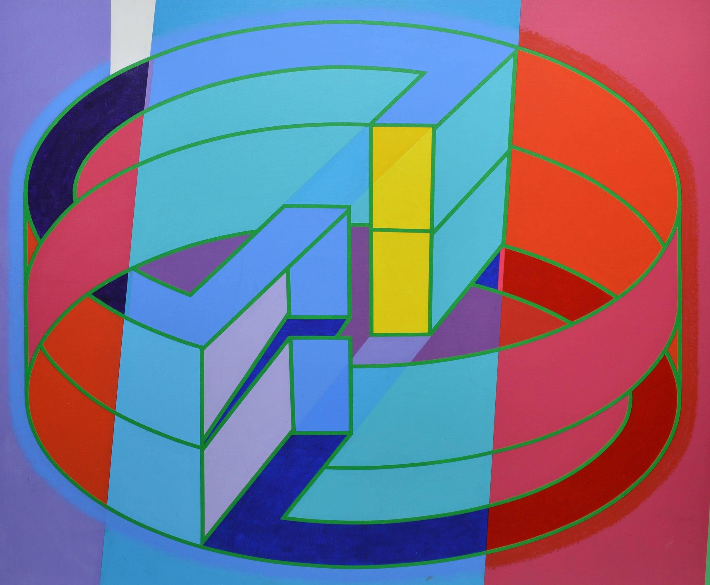 Geometric Abstract - Painting by Paul Camacho