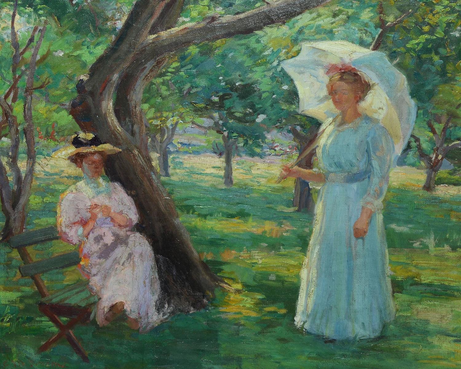 Unknown - Sunny Day in the Park For Sale at 1stdibs