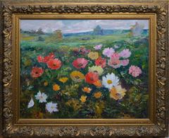 Impressionist Flower Landscape