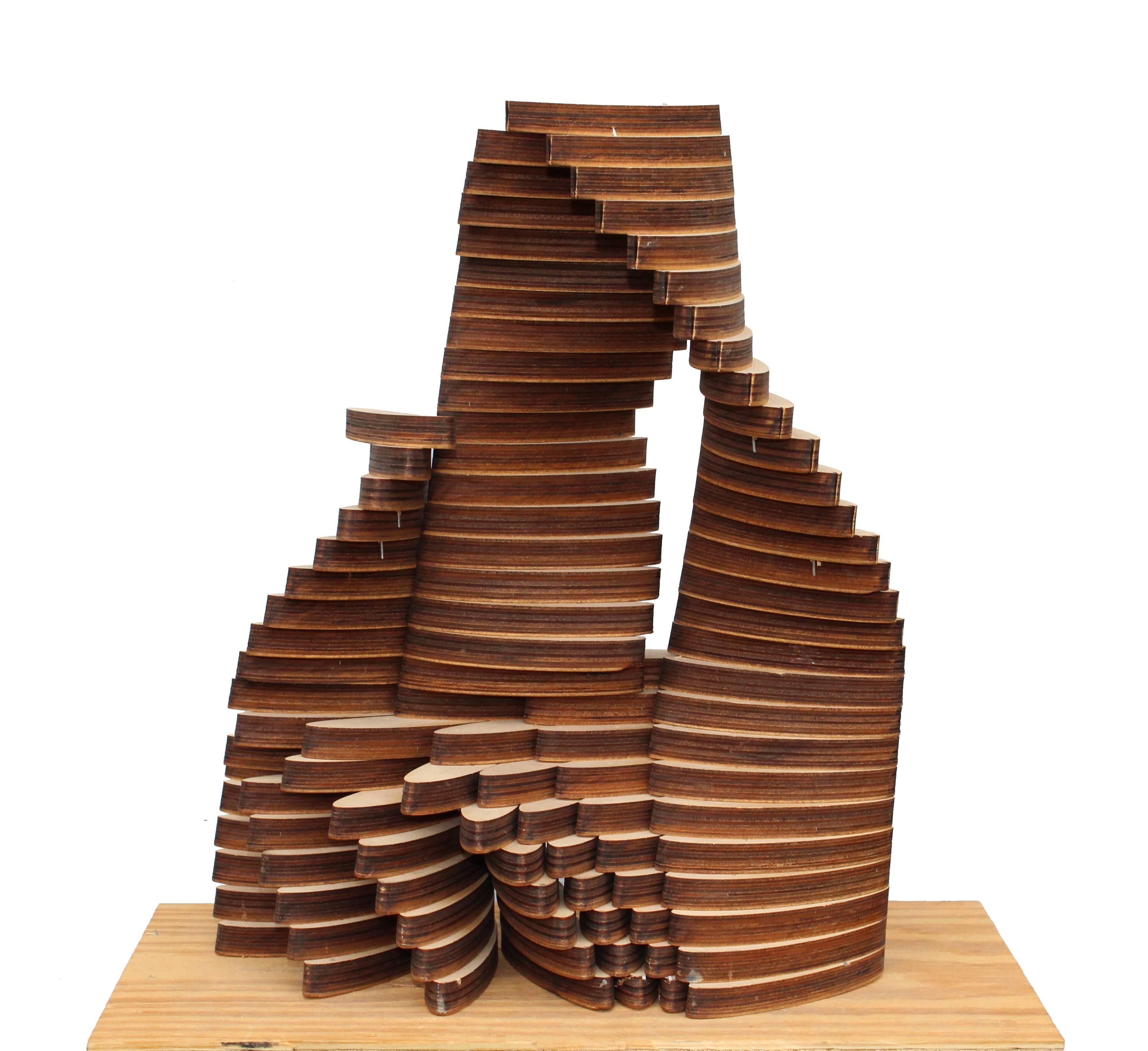 Scott Bye Abstract Sculpture - Stacked 1