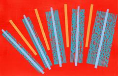 Mid Century Modern Abstract Monotype Print 10