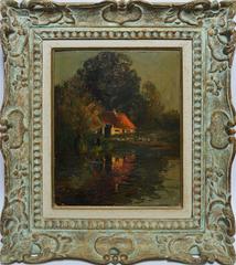Barizon School Sunset at a Lake