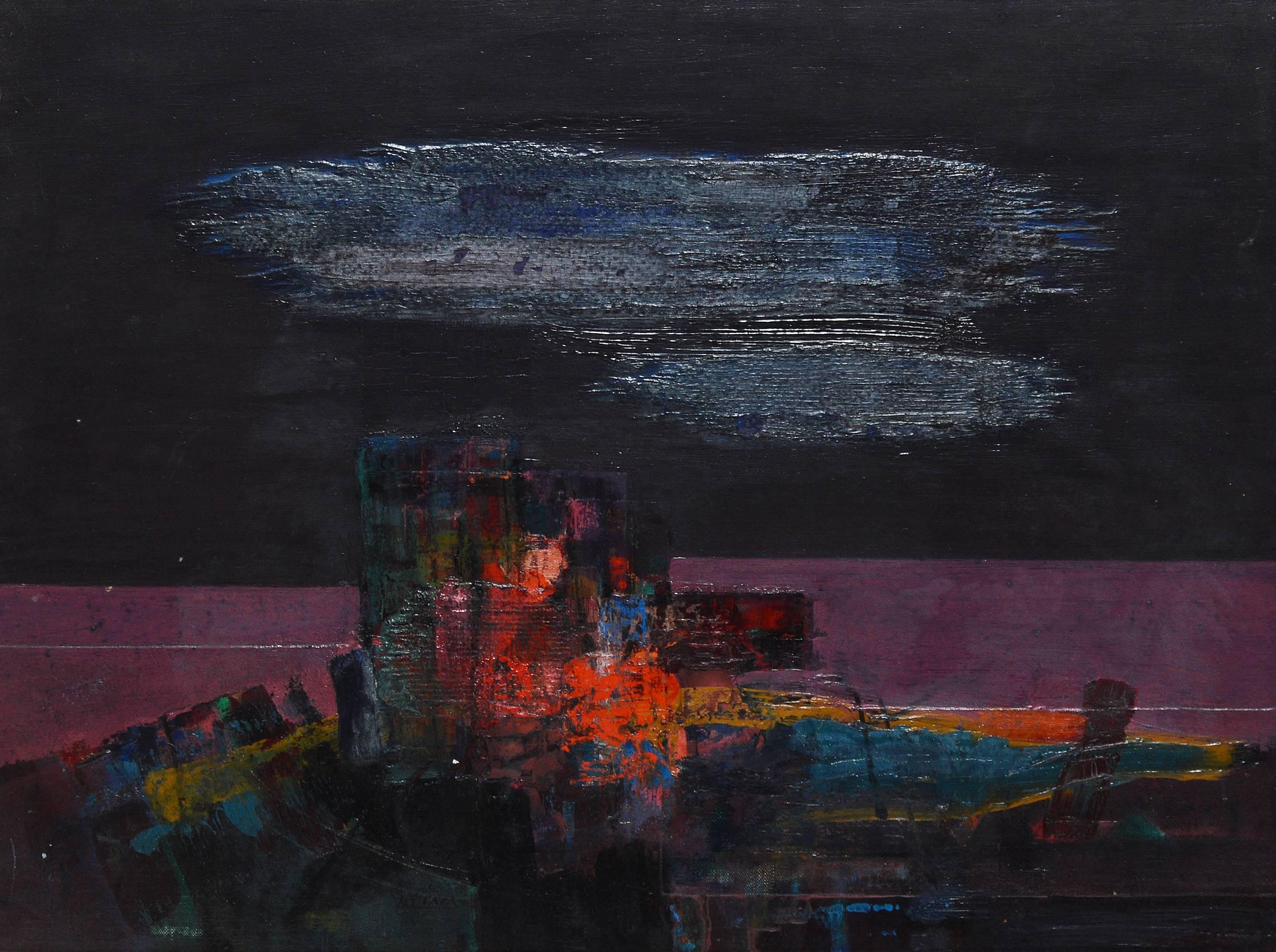 Abstrakte Landschaft (Abstrakter Expressionismus), Painting, von Donald Pierce