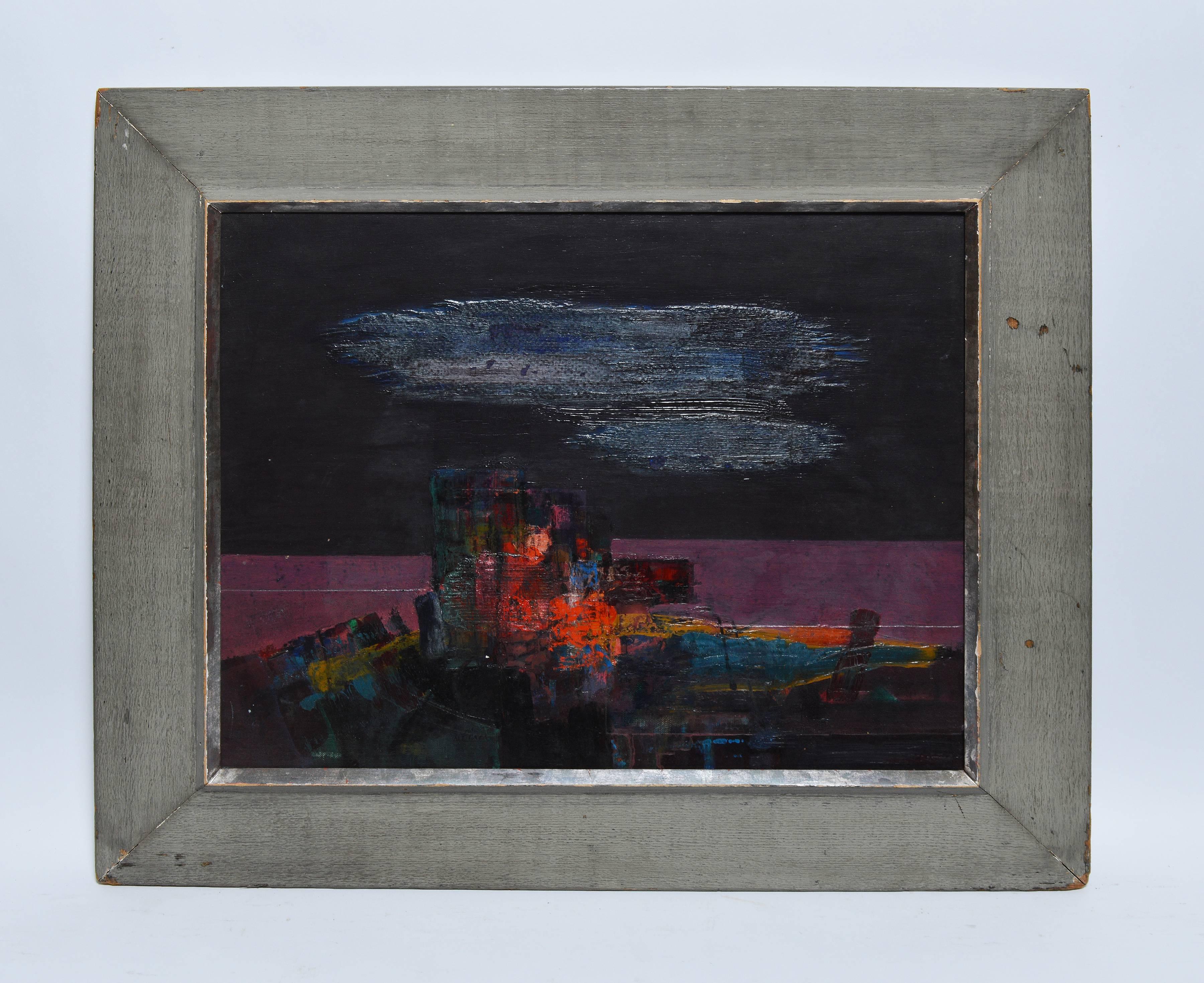 Abstrakte Landschaft – Painting von Donald Pierce