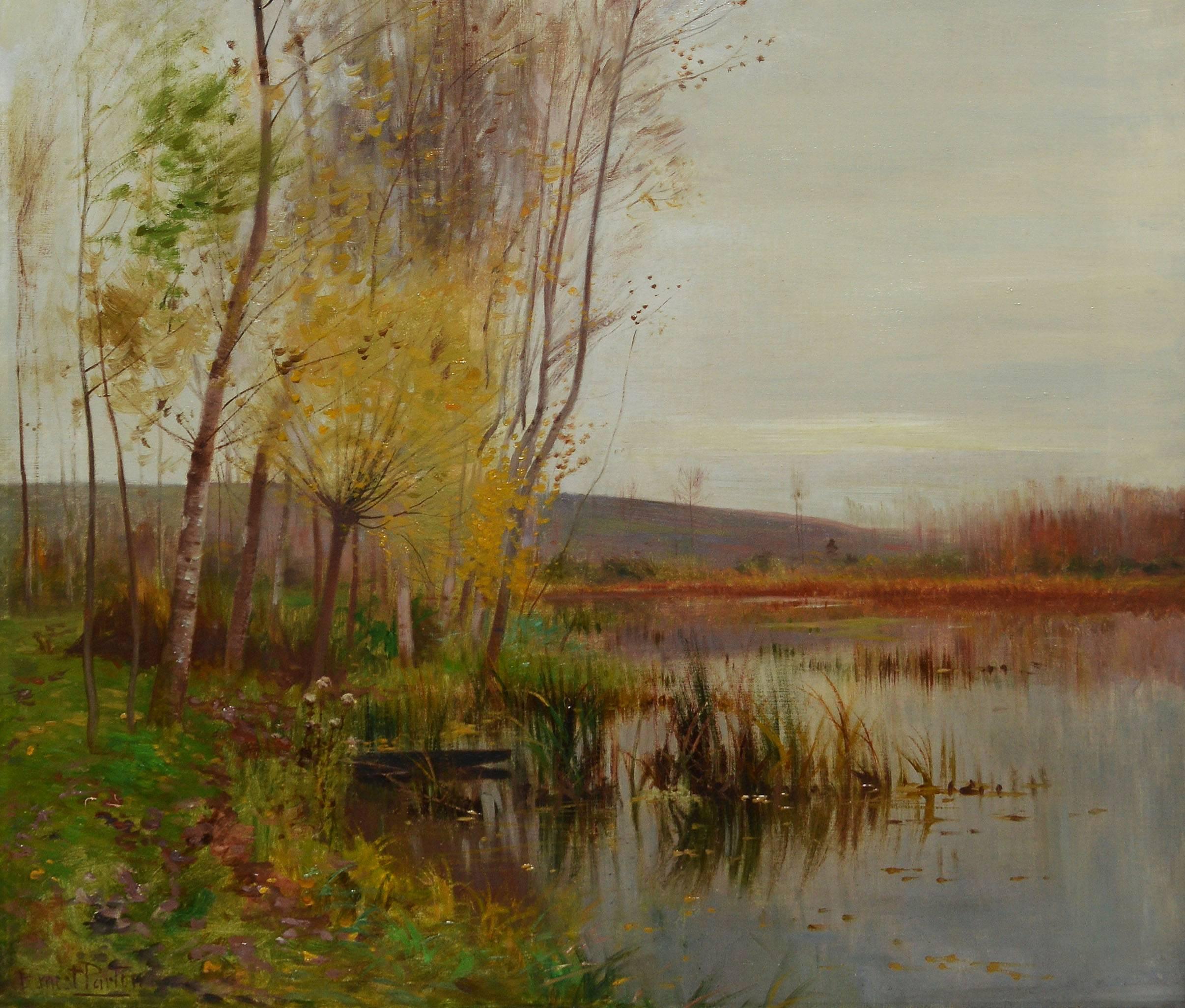 Impressionist Fall Landscape by Ernest Parton 3