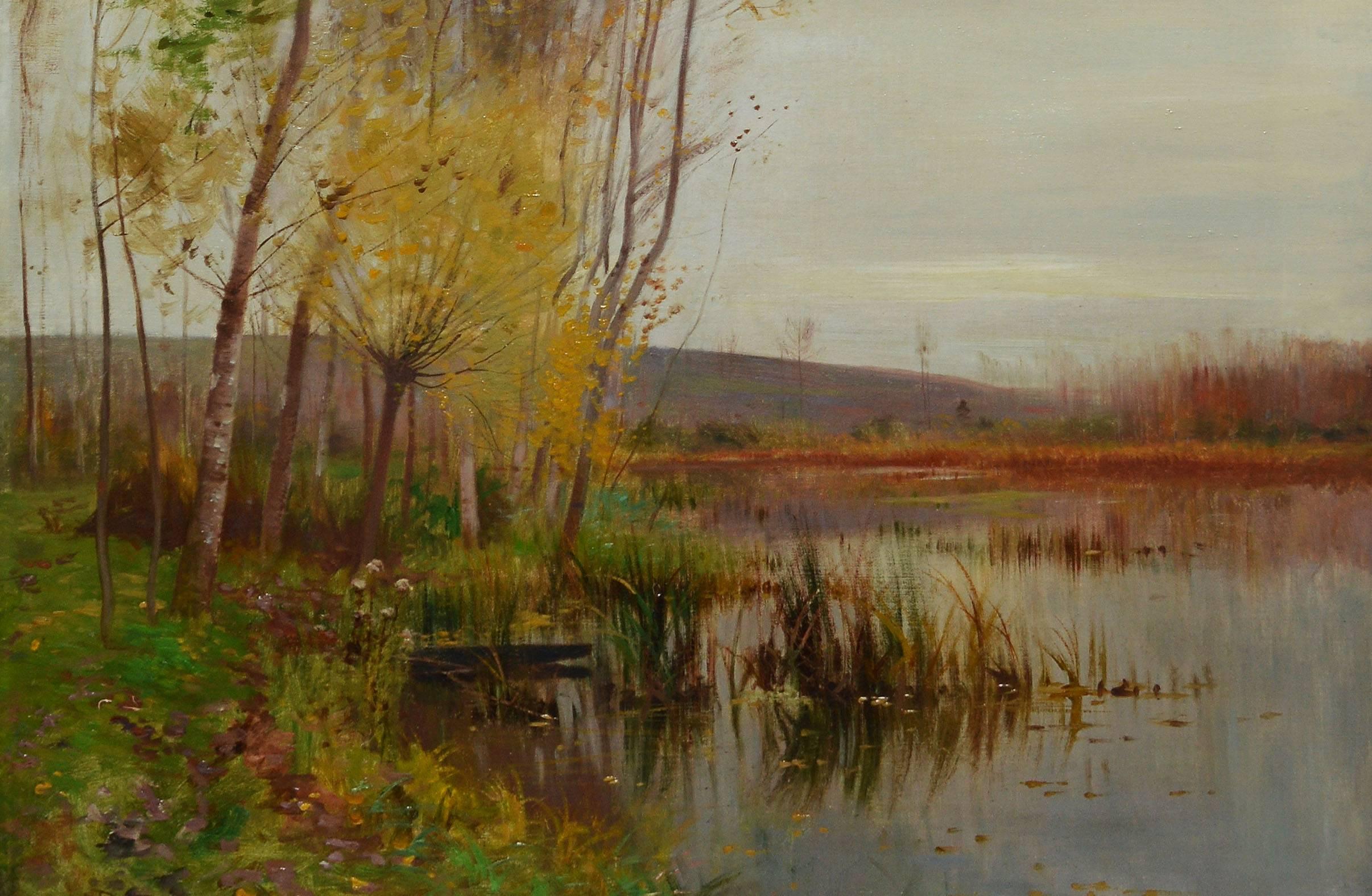 Impressionist Fall Landscape by Ernest Parton 5