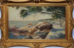 Herman Lipót - Summer at the Beach by Herman Lipot Summer at the Beach by Herman Lipot