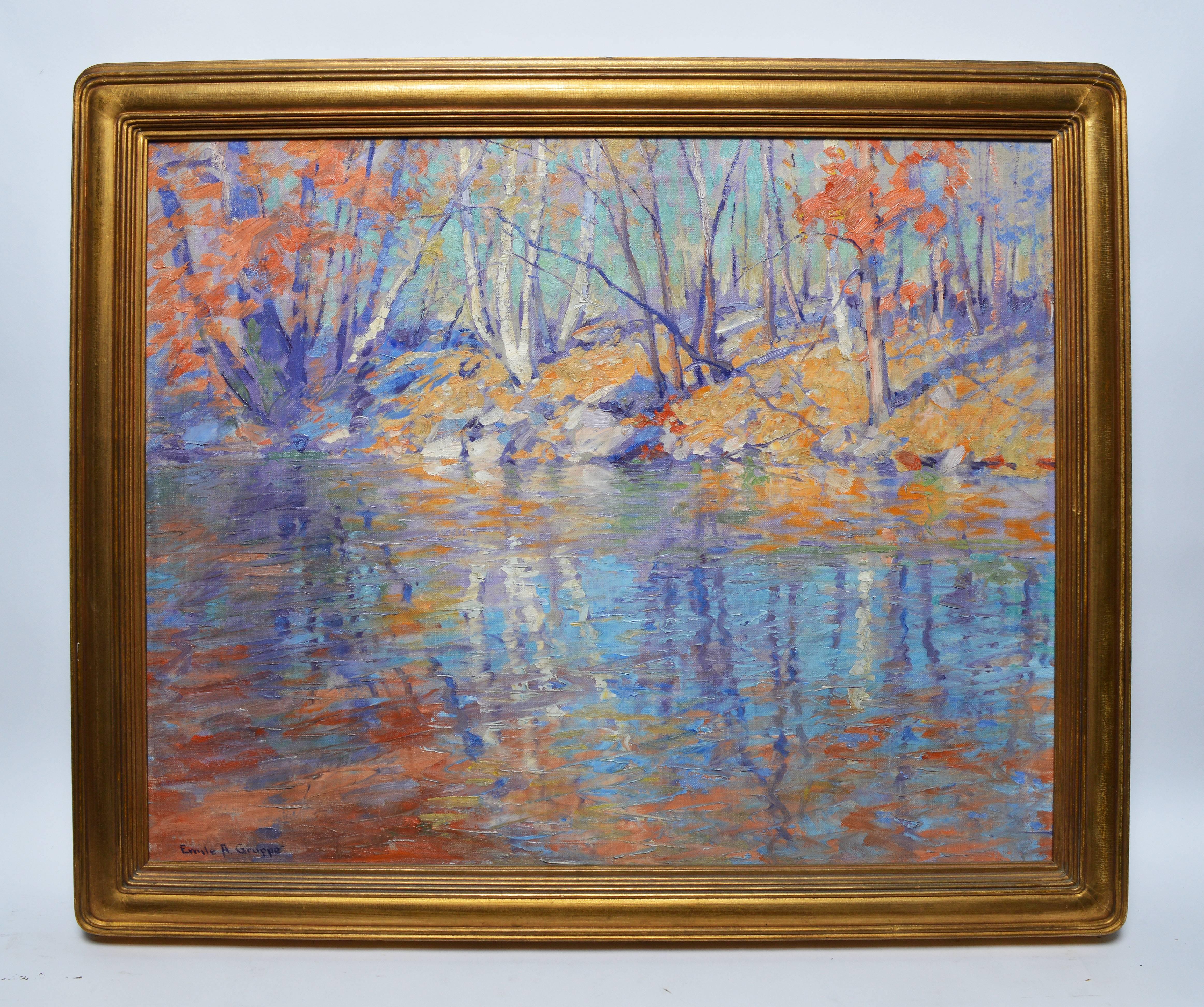 Fall Reflections - Painting by Emile Albert Gruppe