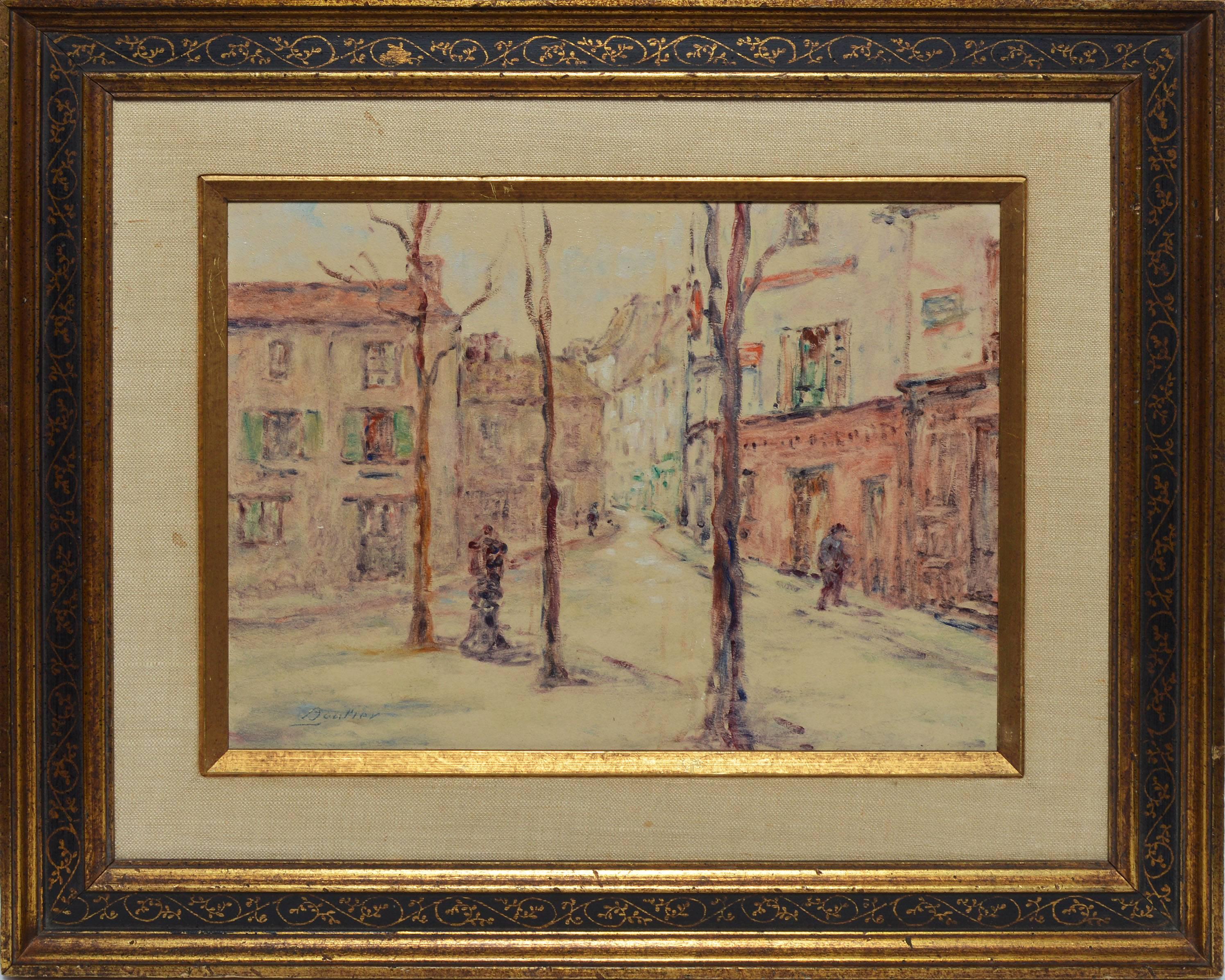 Lucien Boulier Landscape Painting - Paris Street View