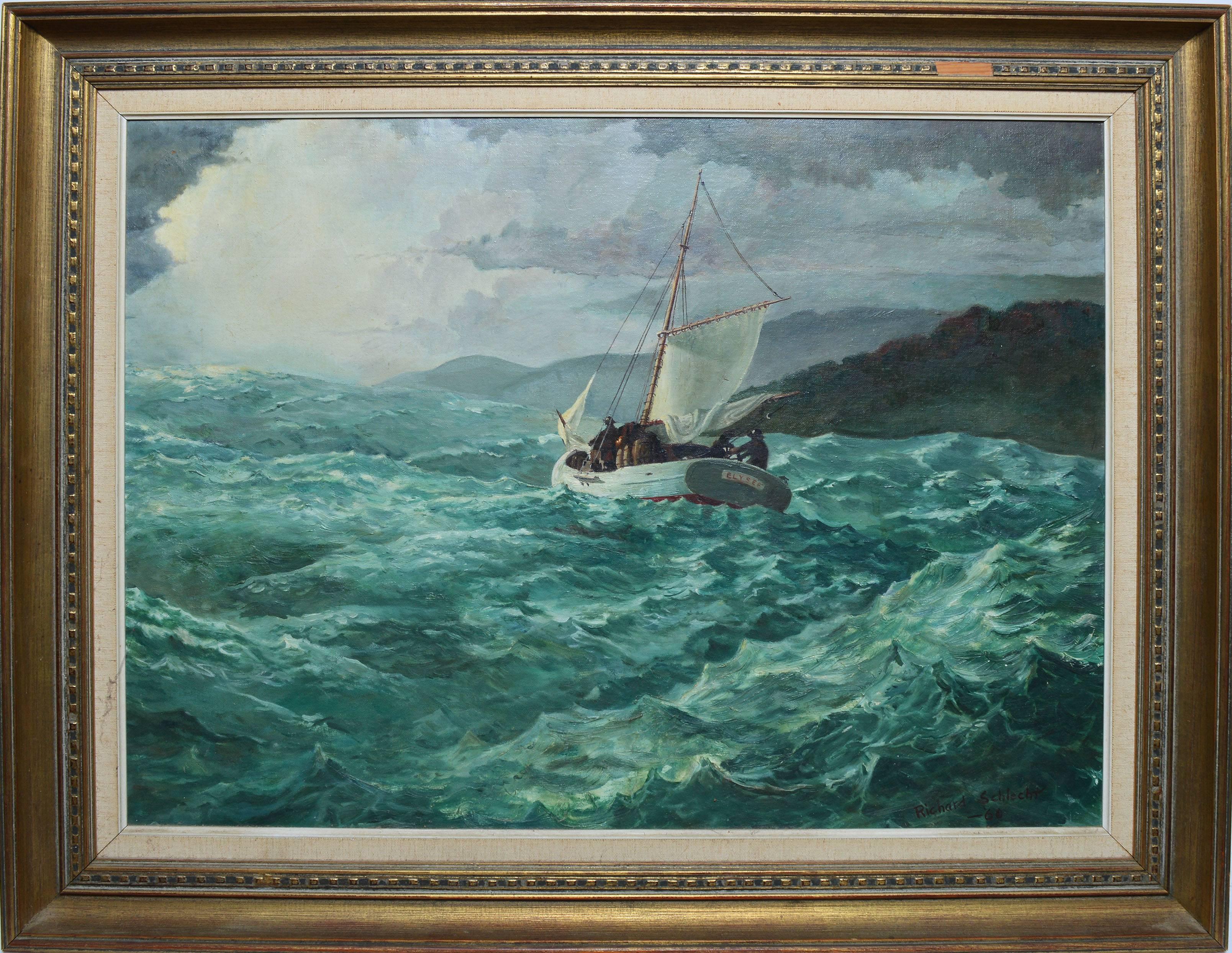 Richard Schlecht Landscape Painting - On the Sea