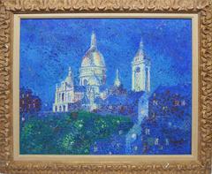 Sacre-Couer at Night, Paris, France