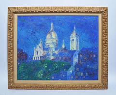 Sacre-Couer at Night, Paris, France