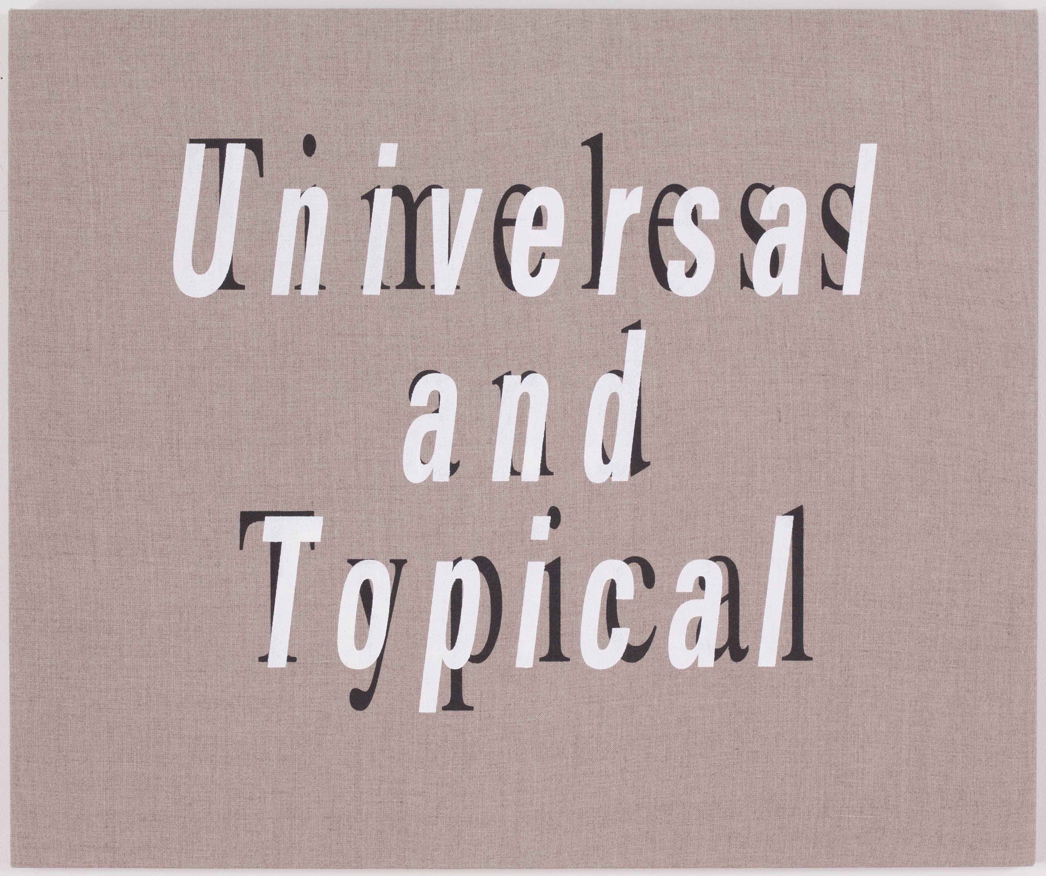 Universal et thématique/intemporel et typique