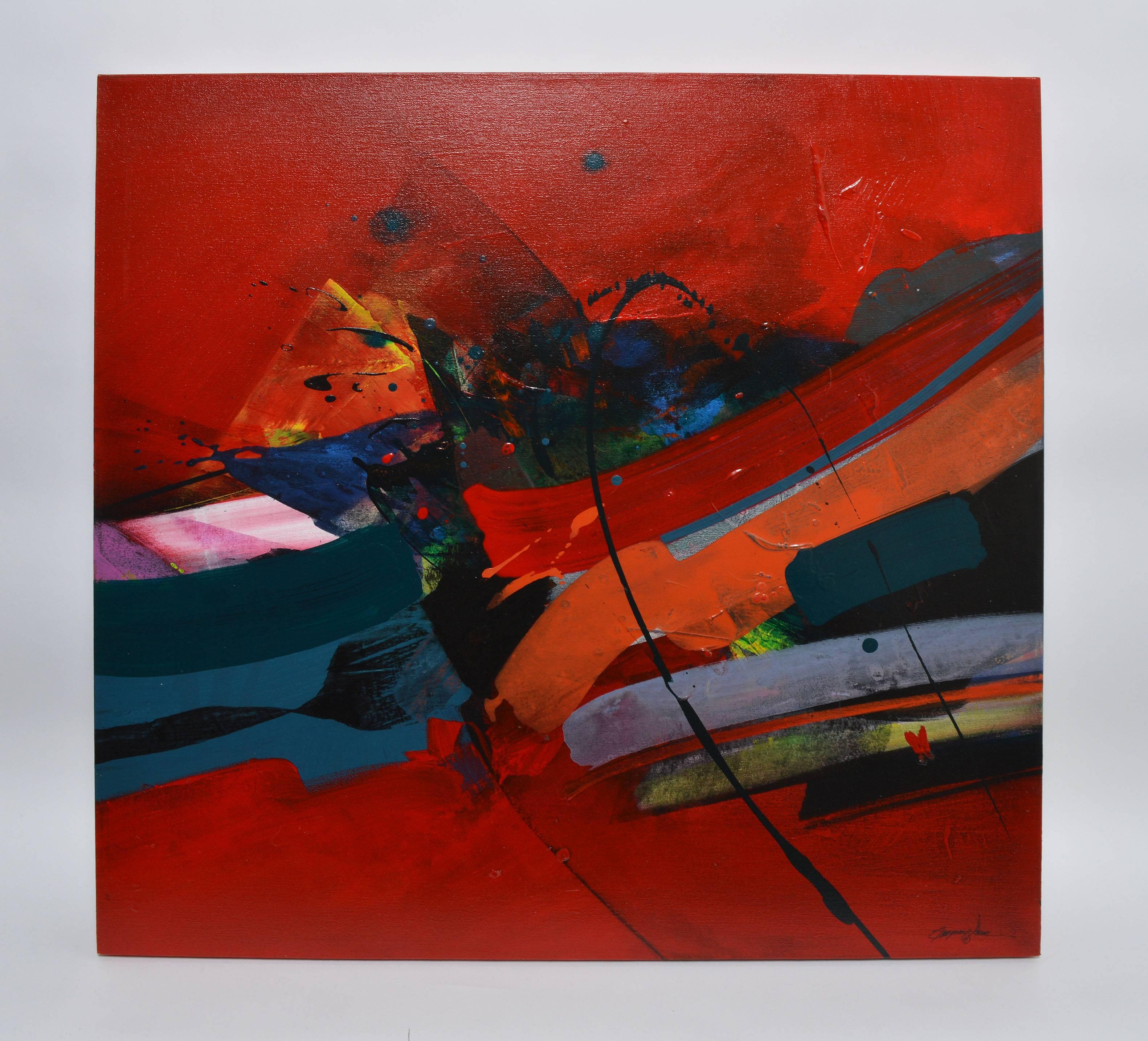 Étincelles du désert - Painting de Gregory Deane