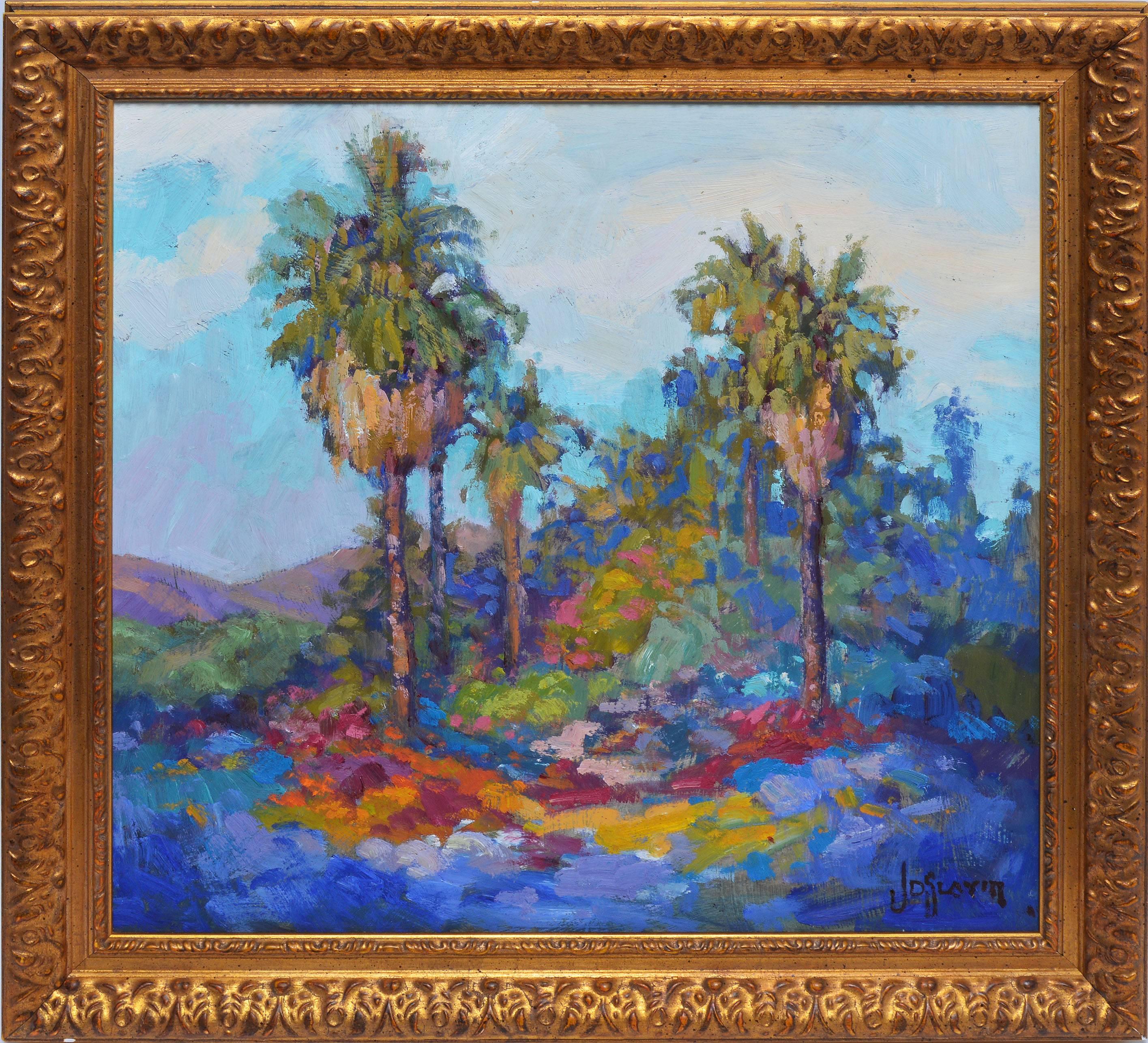 James Dudley Slay Landscape Painting - Palm Springs California Landscape