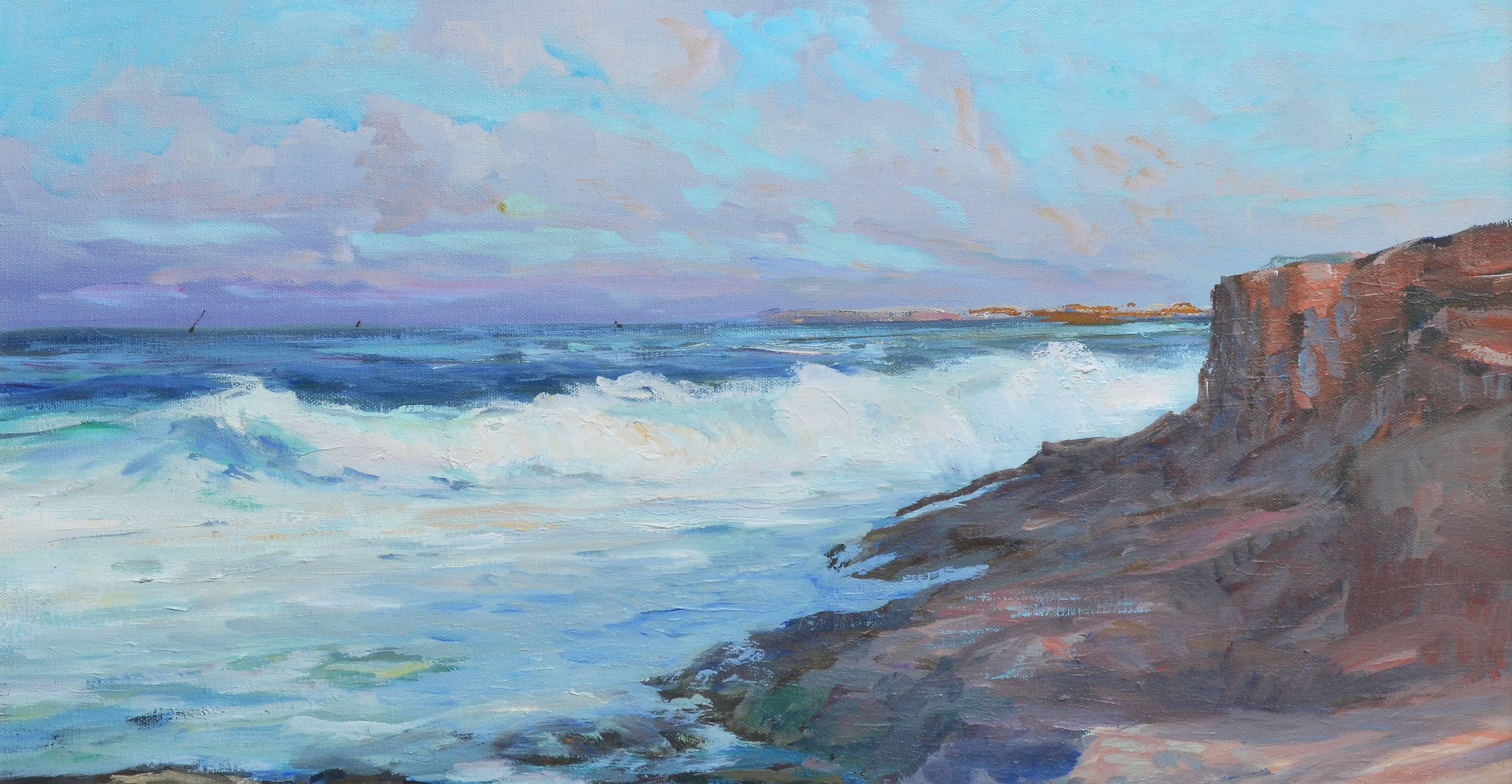 Late Afternoon - American Impressionist Painting by Roger Curtis