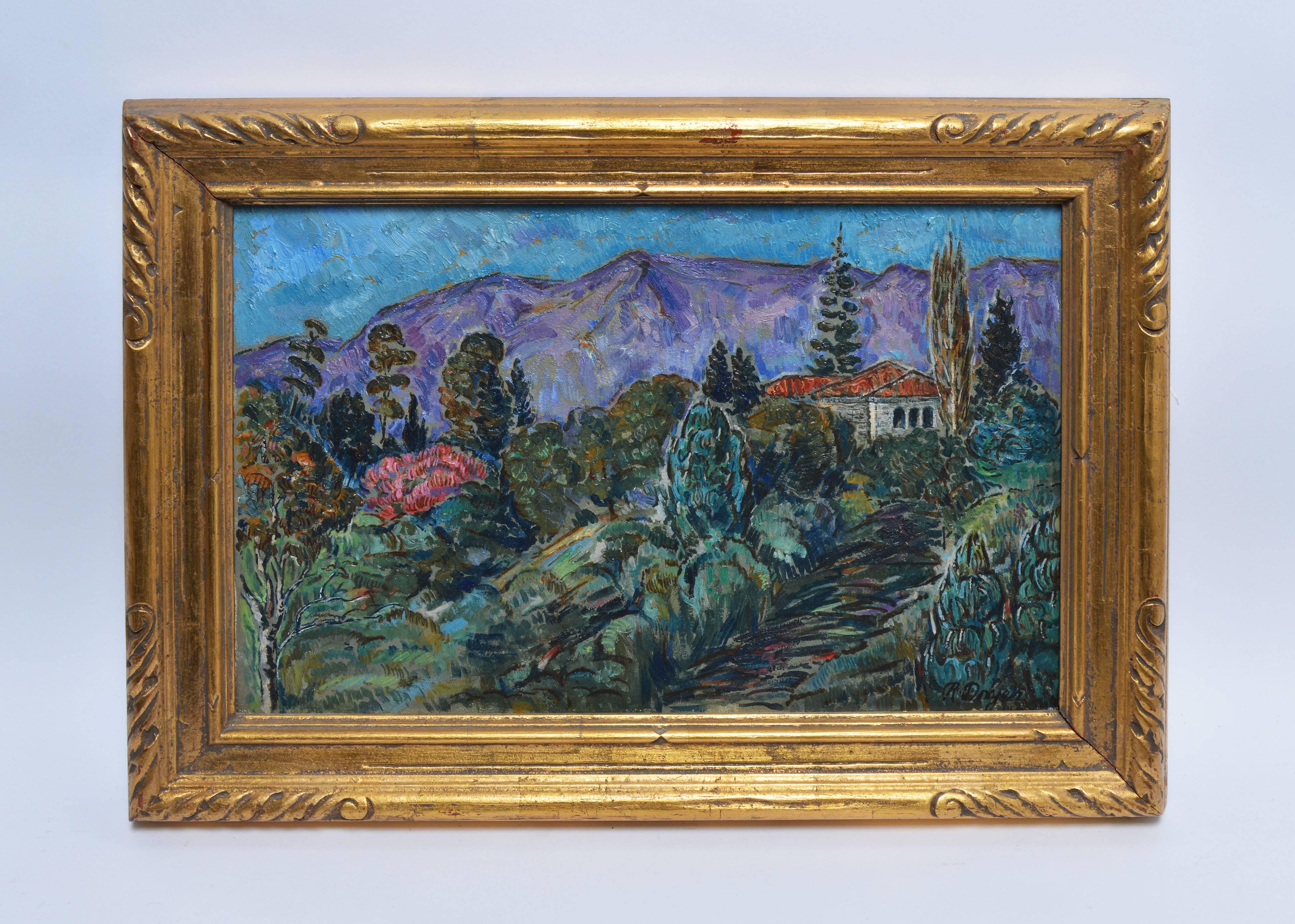Fauvist Mountain Landscape - Painting by Rufus Dryer