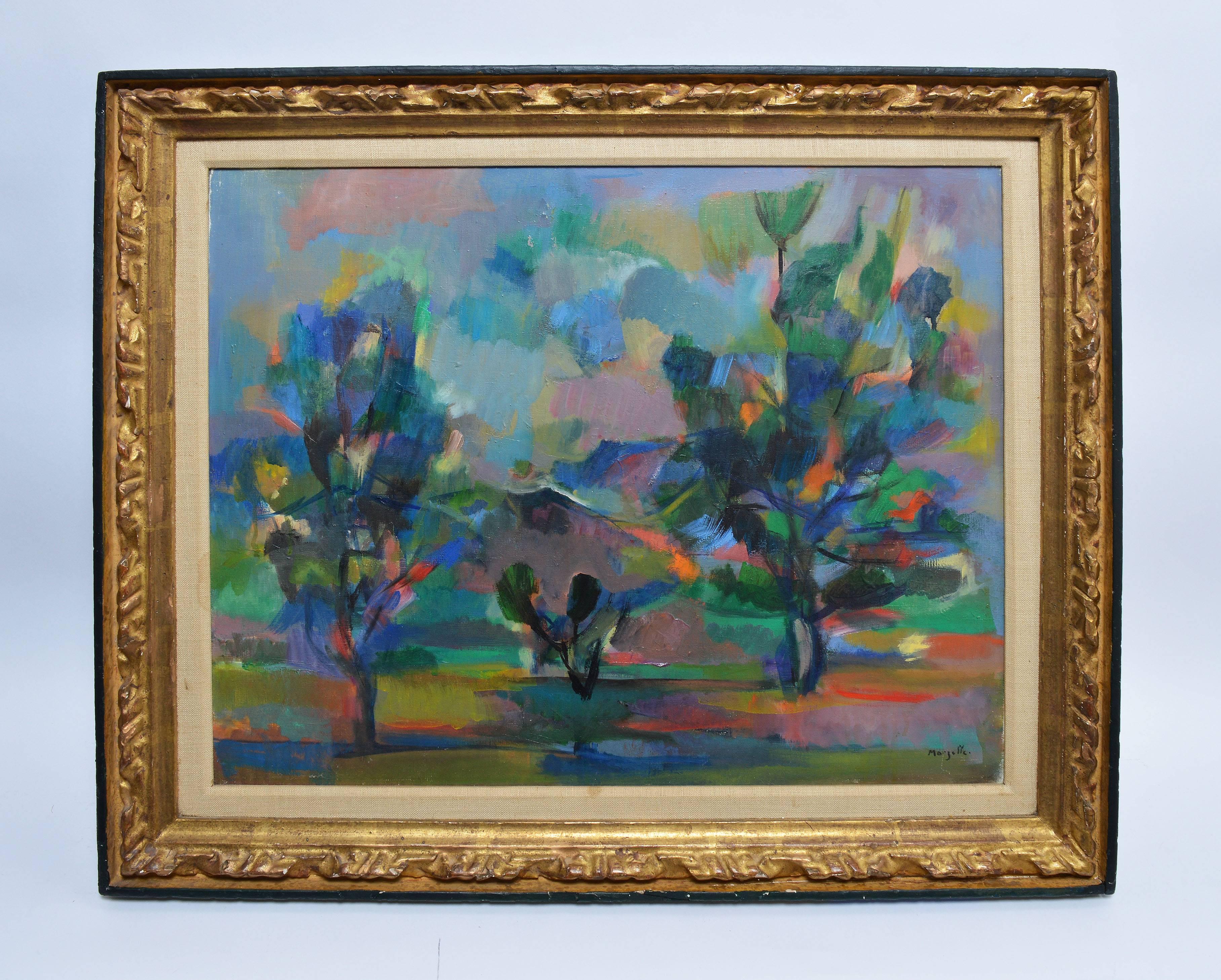 Modernist Paris School Landscape - Painting by Jean Marzelle