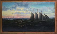 American School Sunset Seascape