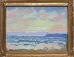 Antique Modernist Ocean View by Charles Vezin