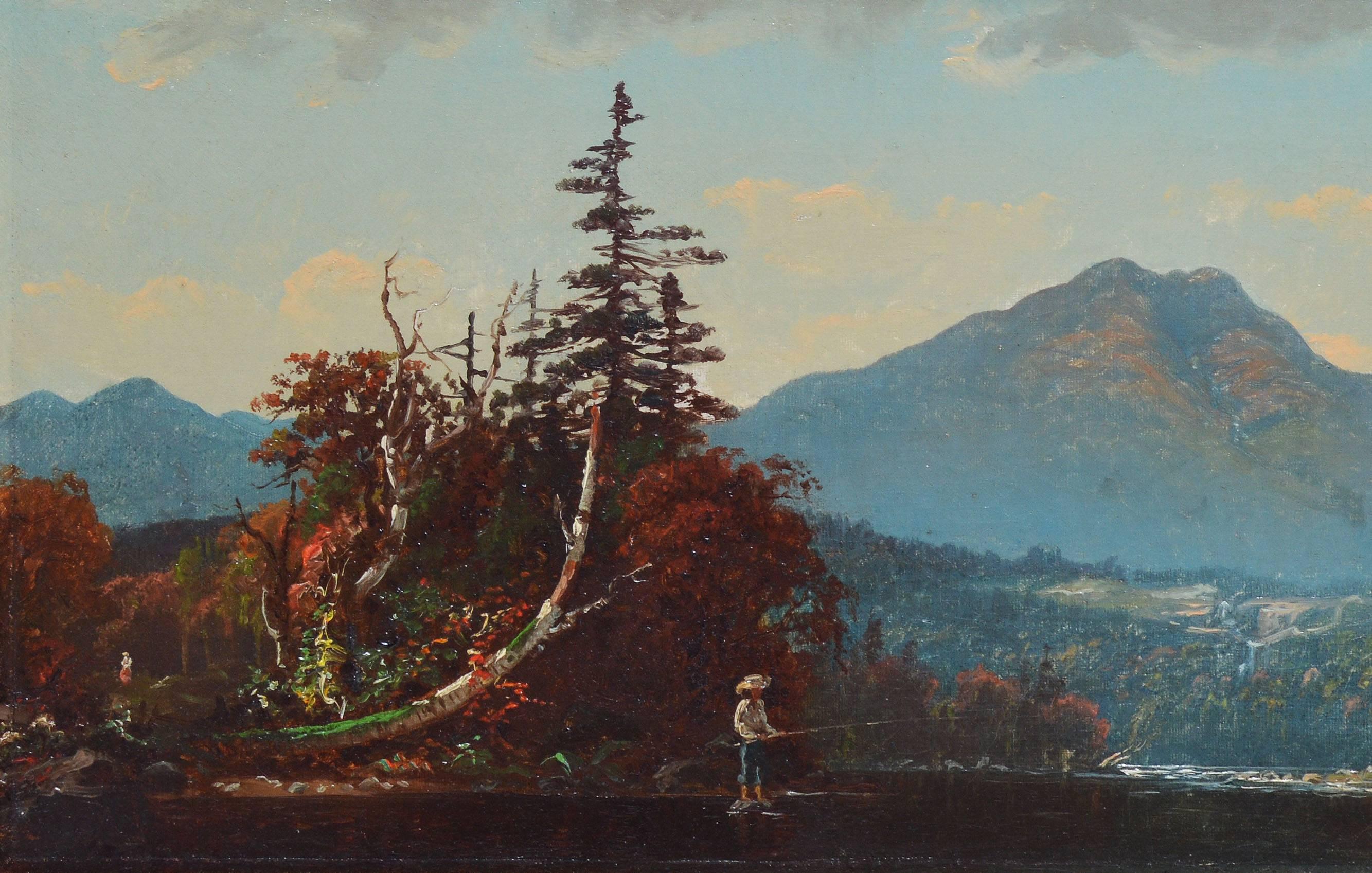 Fall Landscape by John J Enneking - Hudson River School Painting by John Joseph Enneking
