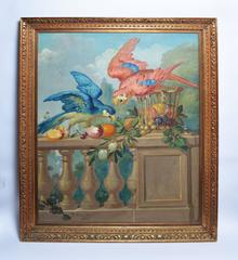 Spanish Balcony with Parrots