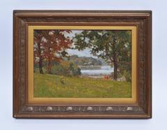 Riding Near a Lake by Otto Hake