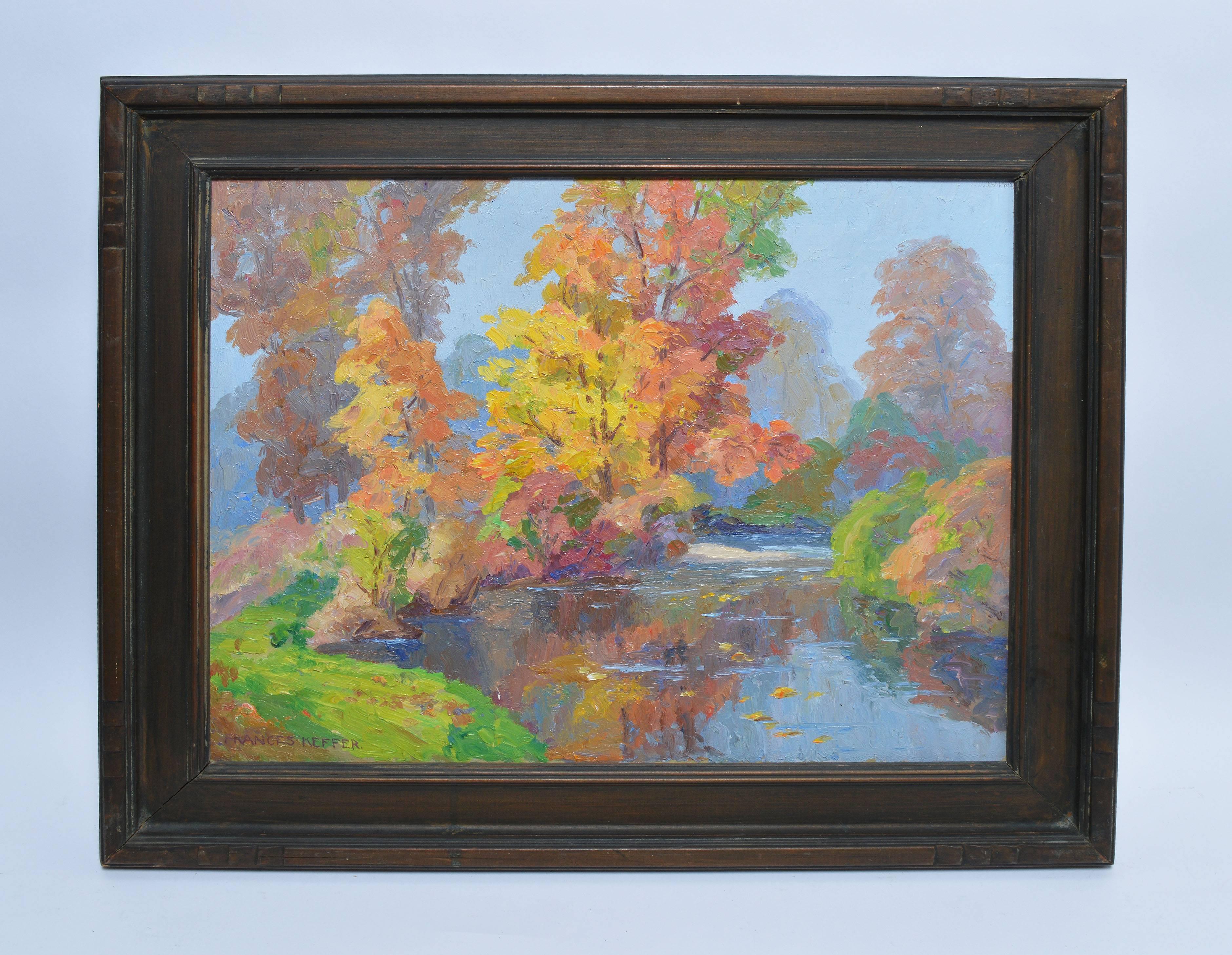Fall River Landscape - Painting by Frances Alice Keffer