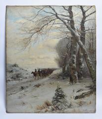 Deutsche Winterlandschaft in Deutschland