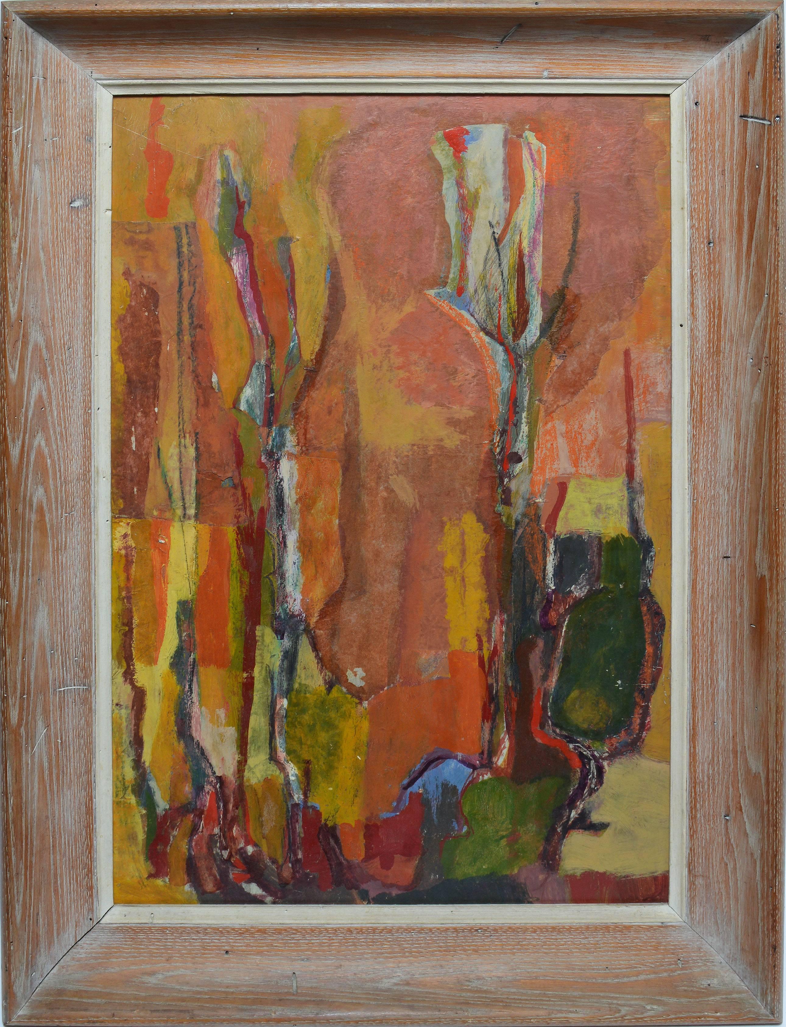 Unknown Abstract Painting - Mid Century Abstract Still Life