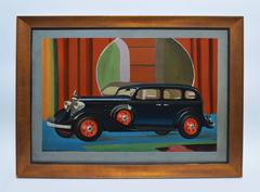 Art Deco Classic Car Portrait