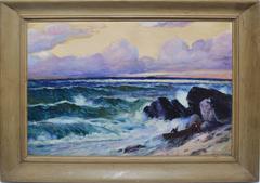Modernist New England Seascape Sunset
