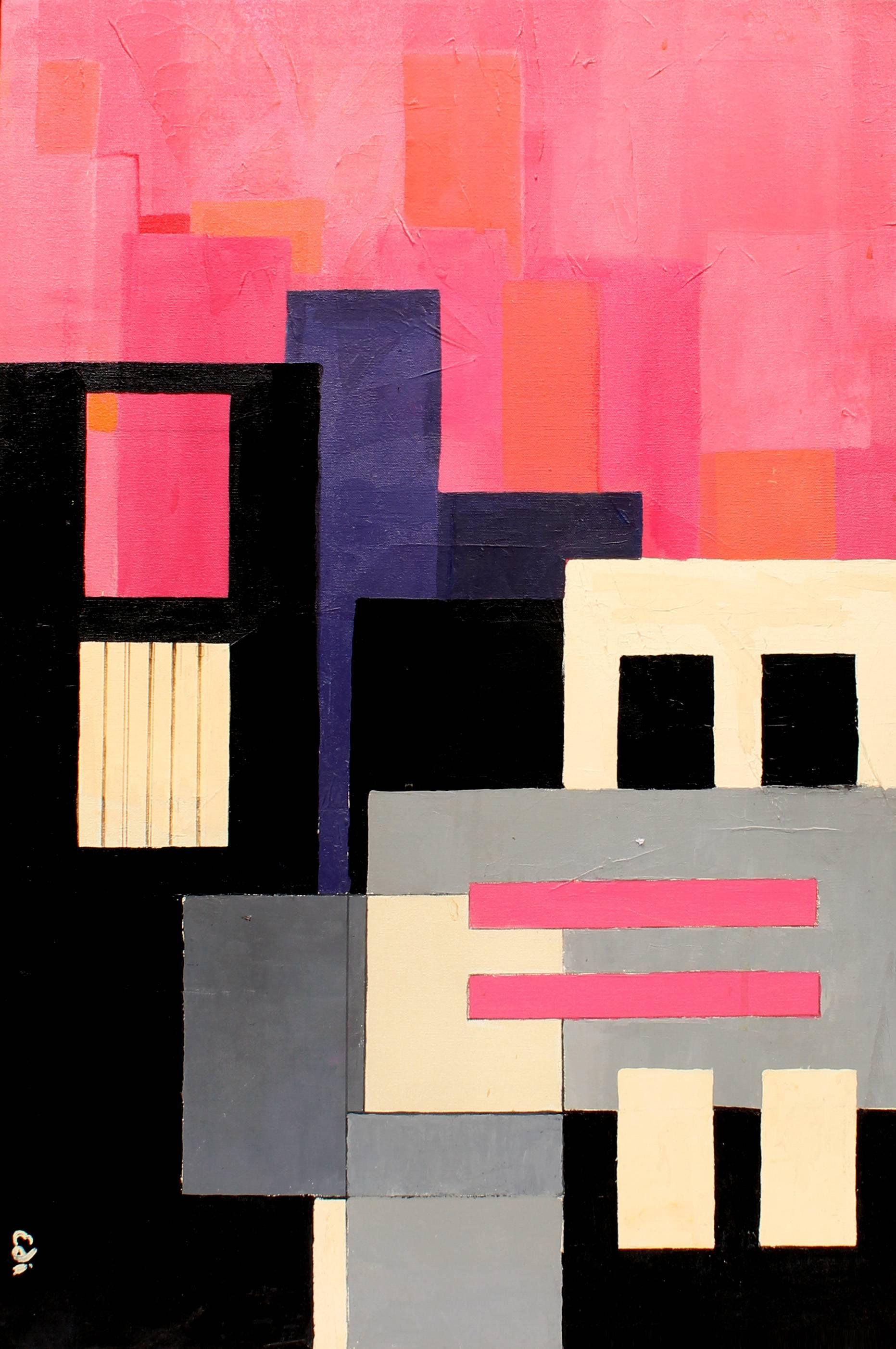 Unknown Abstract Painting - Geometric Abstraction