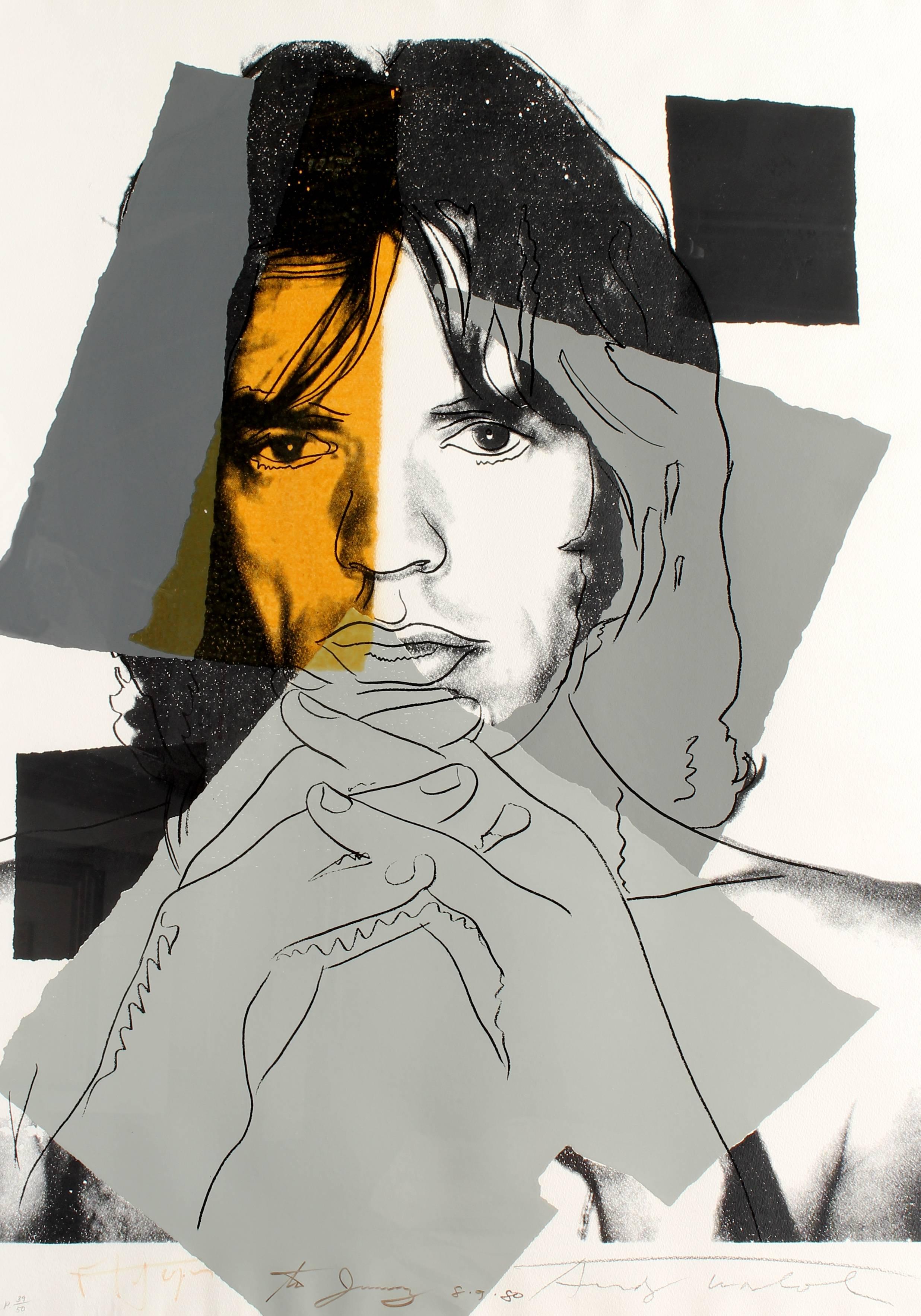 Andy Warhol Figurative Print - Mick Jagger 147