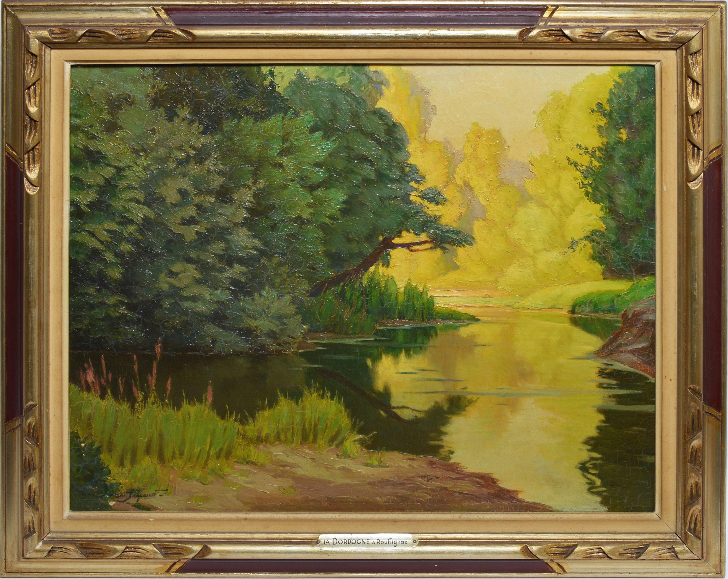 Armand Jean-Baptiste Segaud Landscape Painting - Summer on the River by Armand Segaud