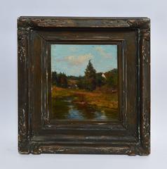 American Impressionist River Landscape by Gaetano Capone