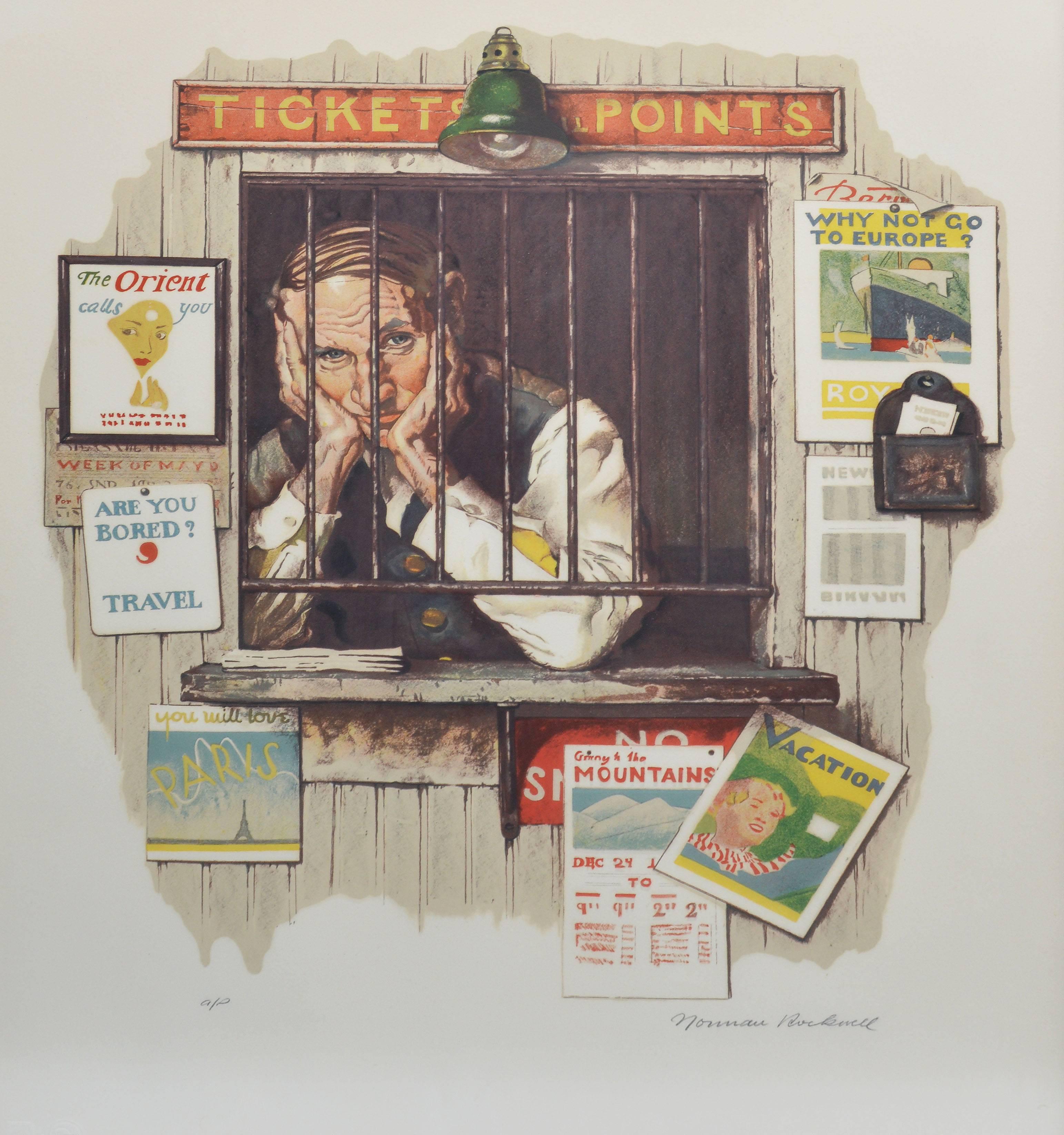 norman rockwell vacation painting