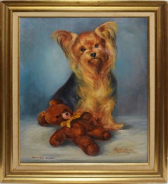 Portrait of a Yorkie Dog 