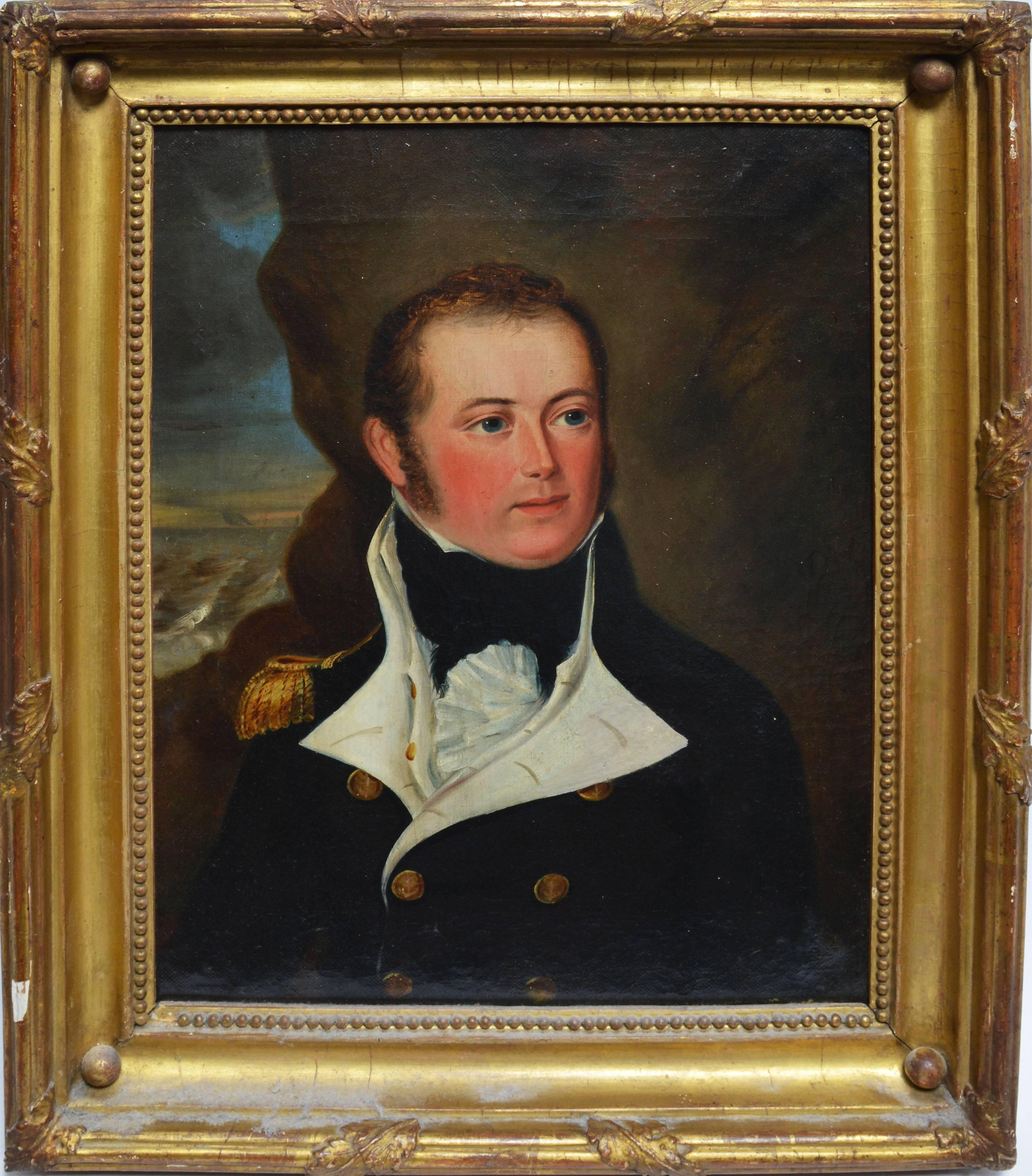 Unknown Portrait Painting - Portrait of a Military Officer