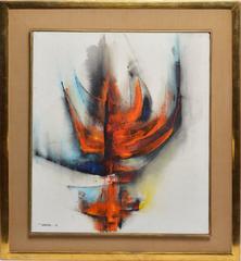Abstract Composition in Reds by Leonardo Nierman