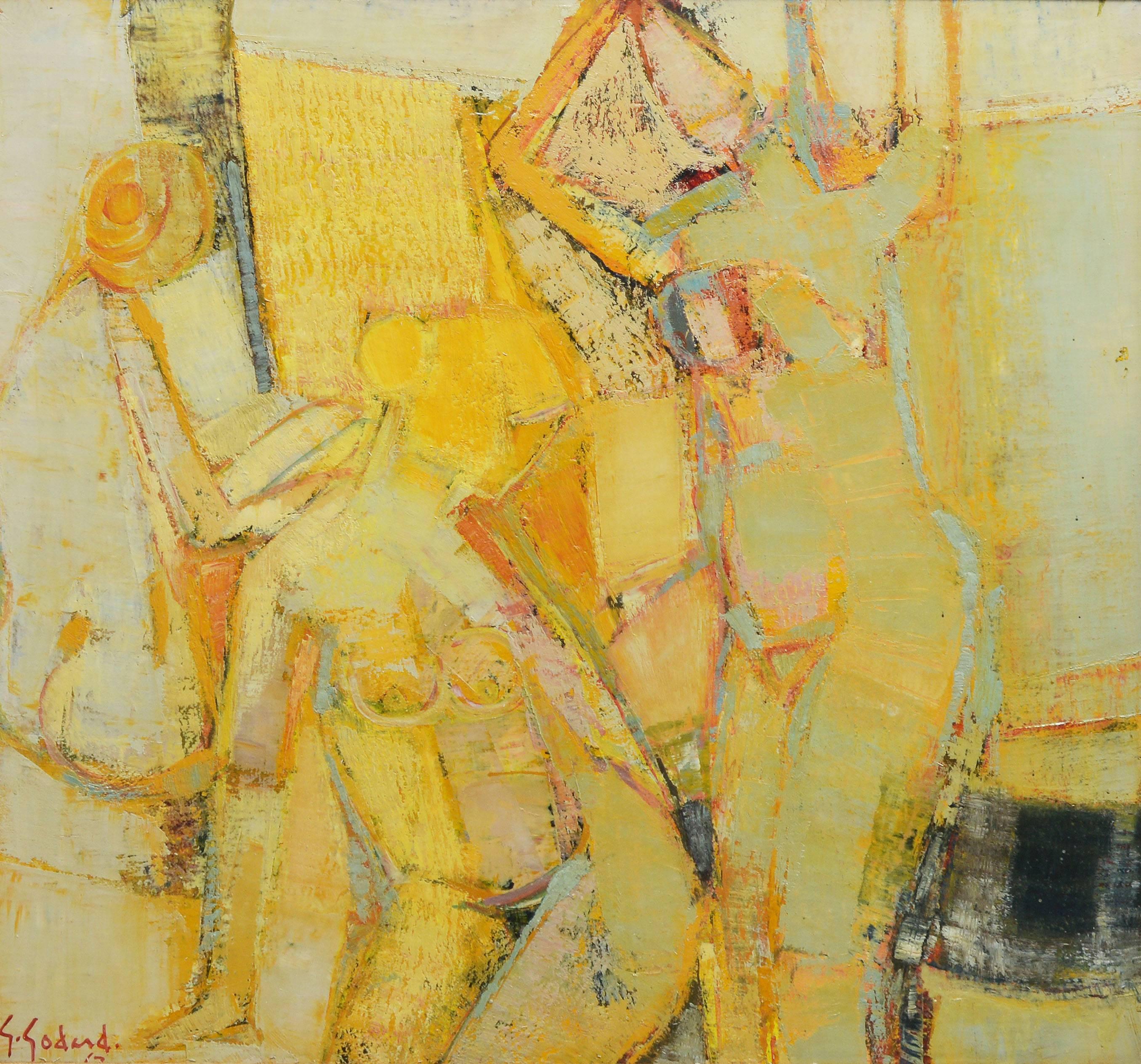 Femmes Au Salon, Abstracted Nude Composition by Gabriel Godard 2