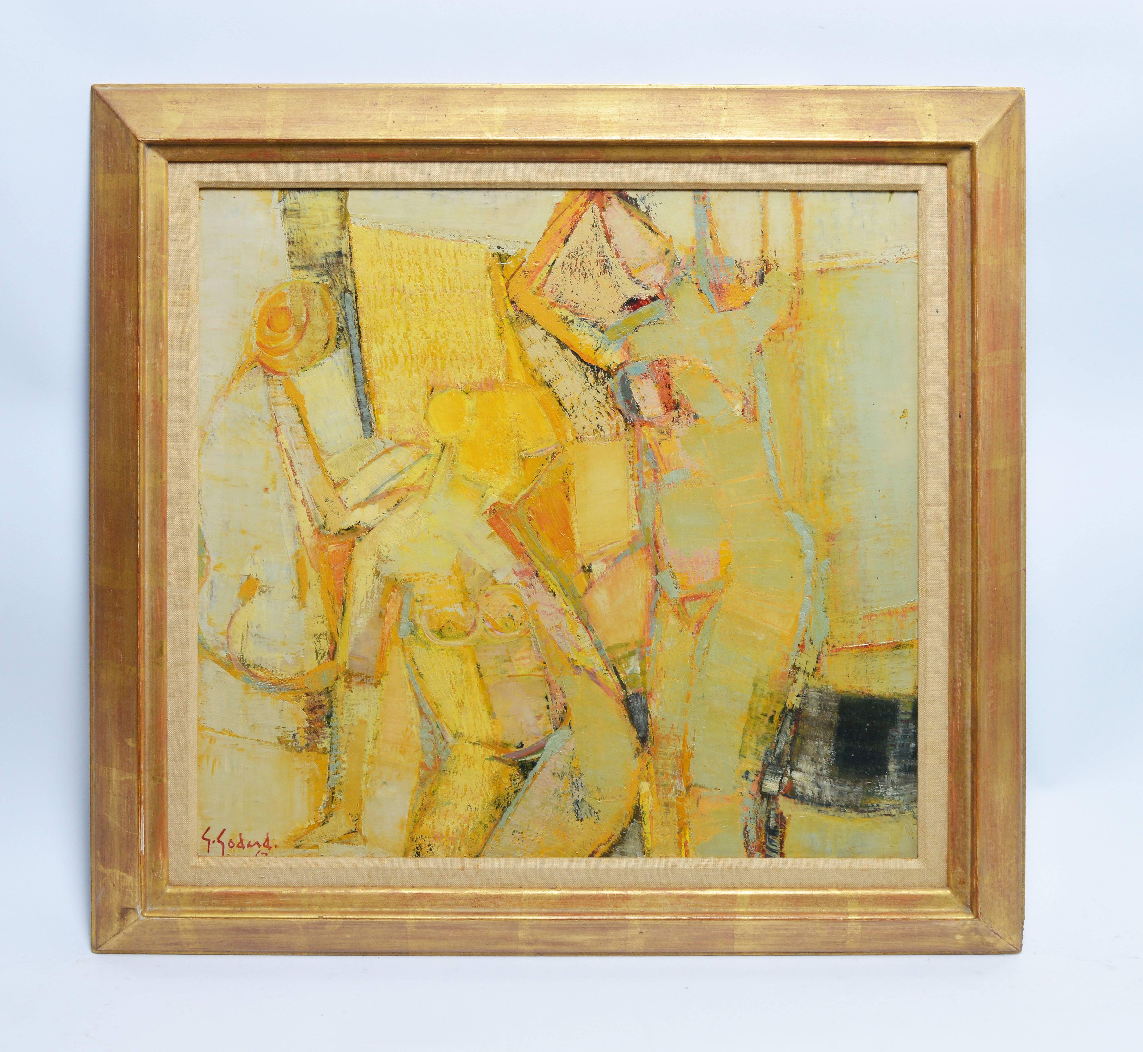Femmes Au Salon, Abstracted Nude Composition by Gabriel Godard 1