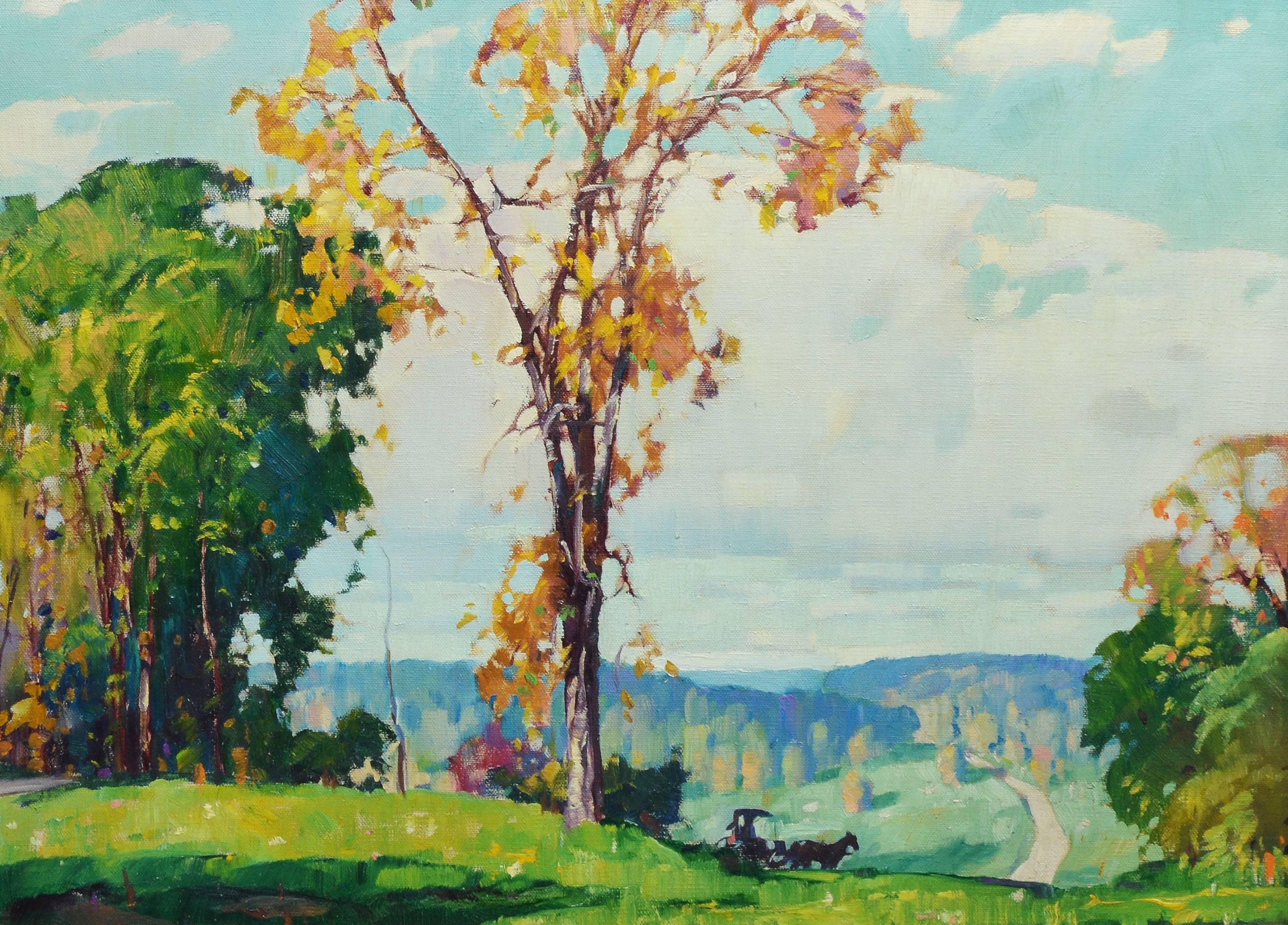 The Open Road, Impressionist Landscape by Edward Grigware 1