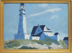 American School Lighthouse Study after Edward Hopper