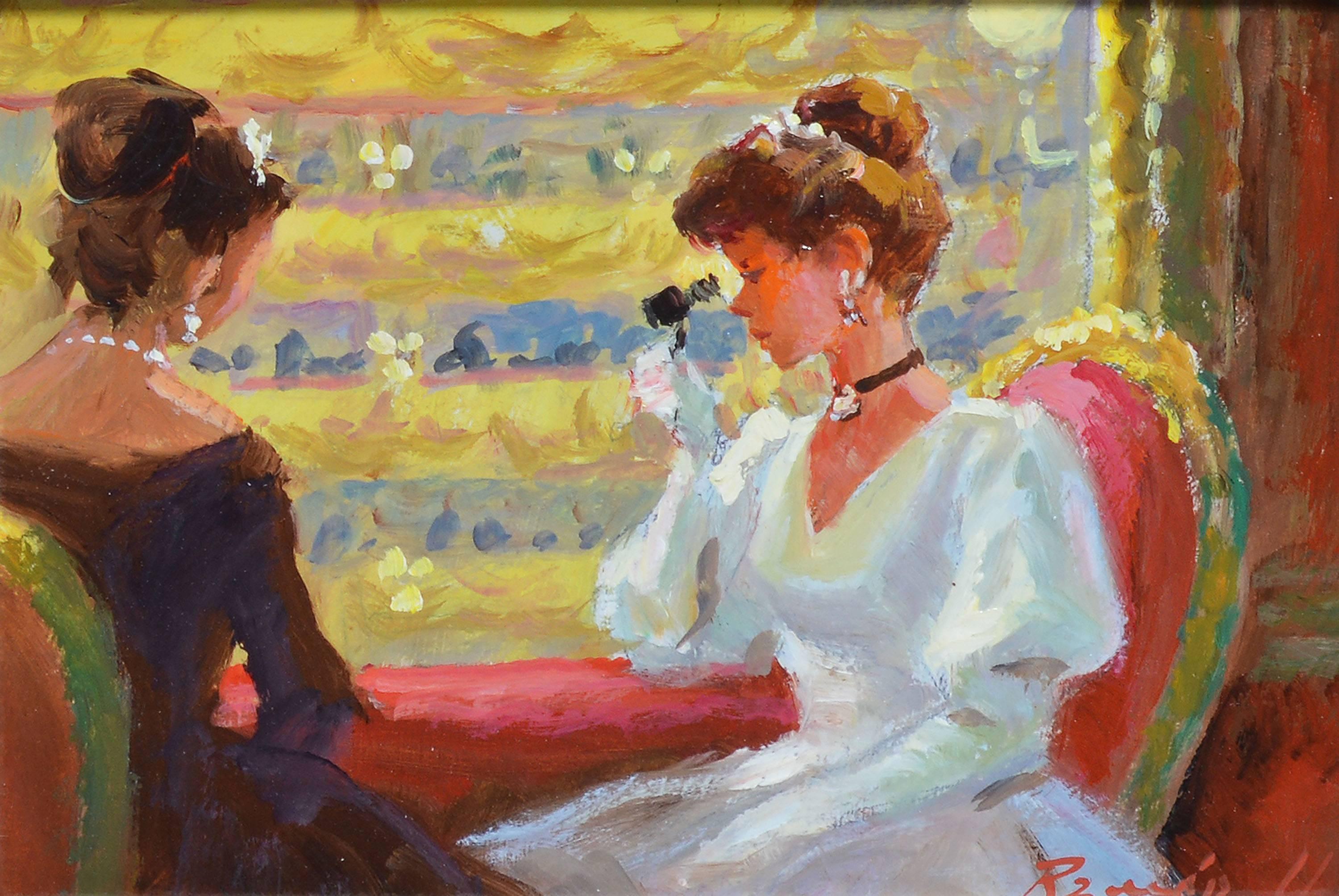 At The Opera - Impressionist Painting by Unknown
