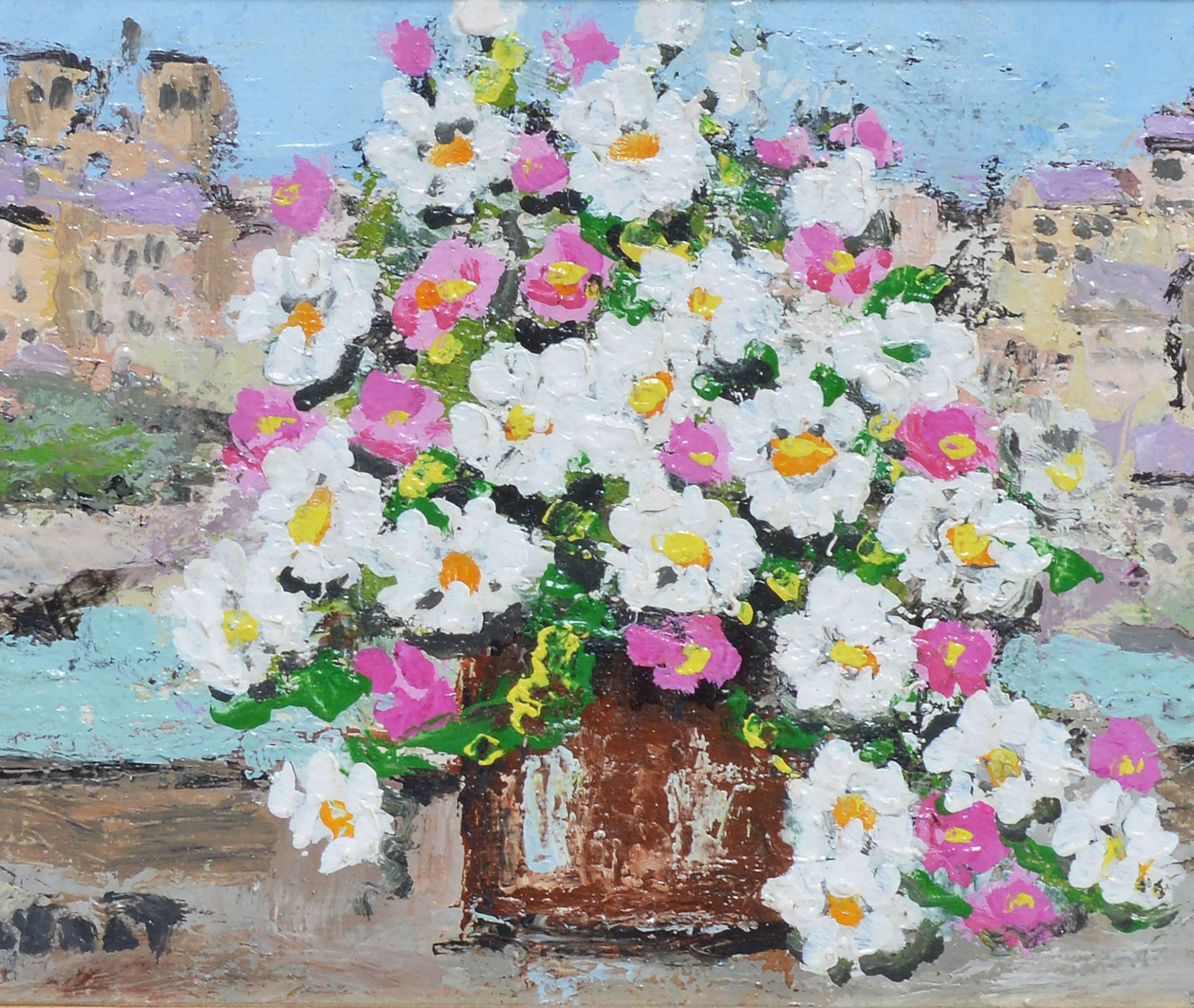 Flowers in Florence - Impressionist Painting by Unknown