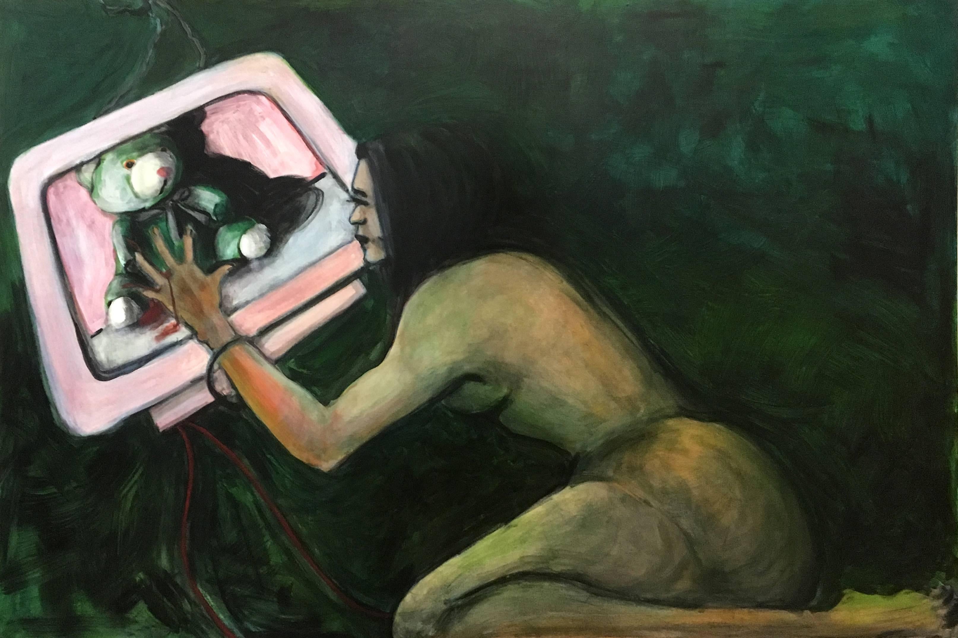 Jackie Felix Nude Painting - Untitled