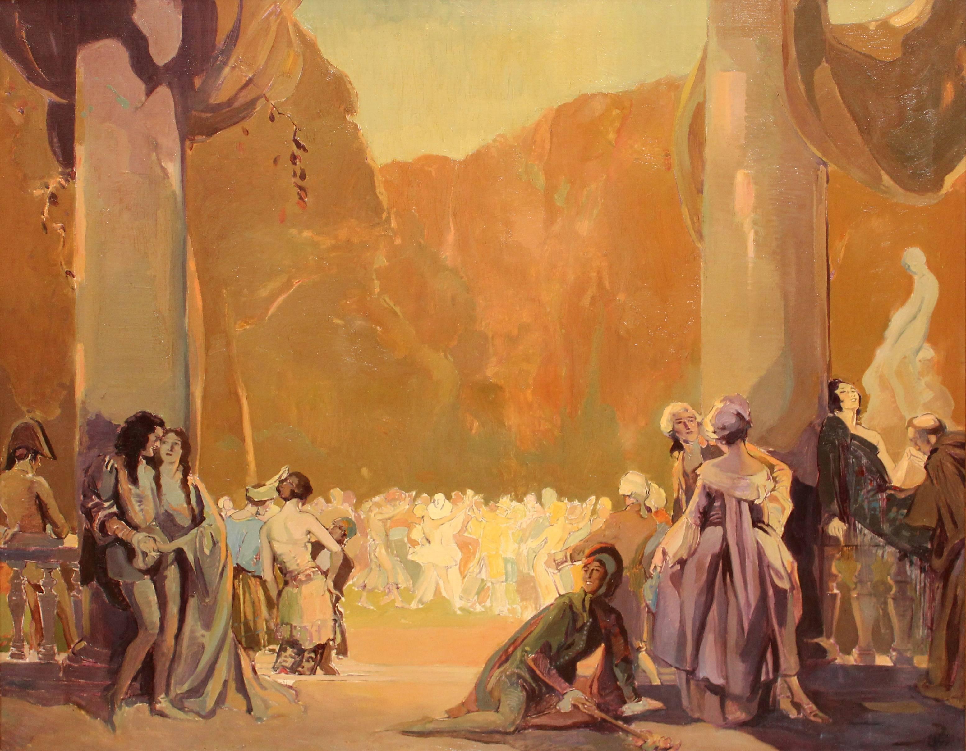 Beaux Arts Ball - Painting by Alexander Oscar Levy