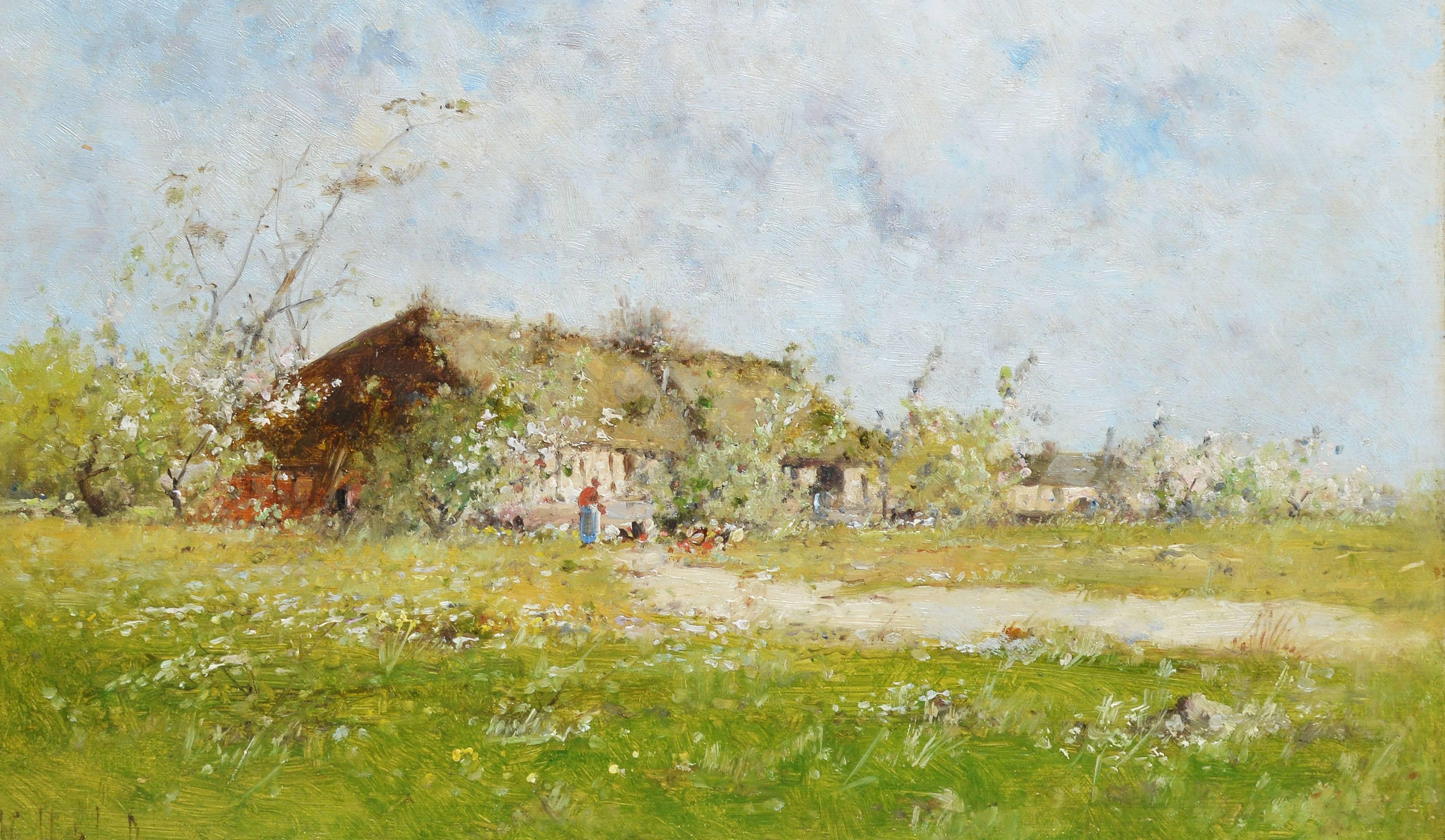 Barbizon Landscape with a Farm by Victor Viollet-le-Duc 2