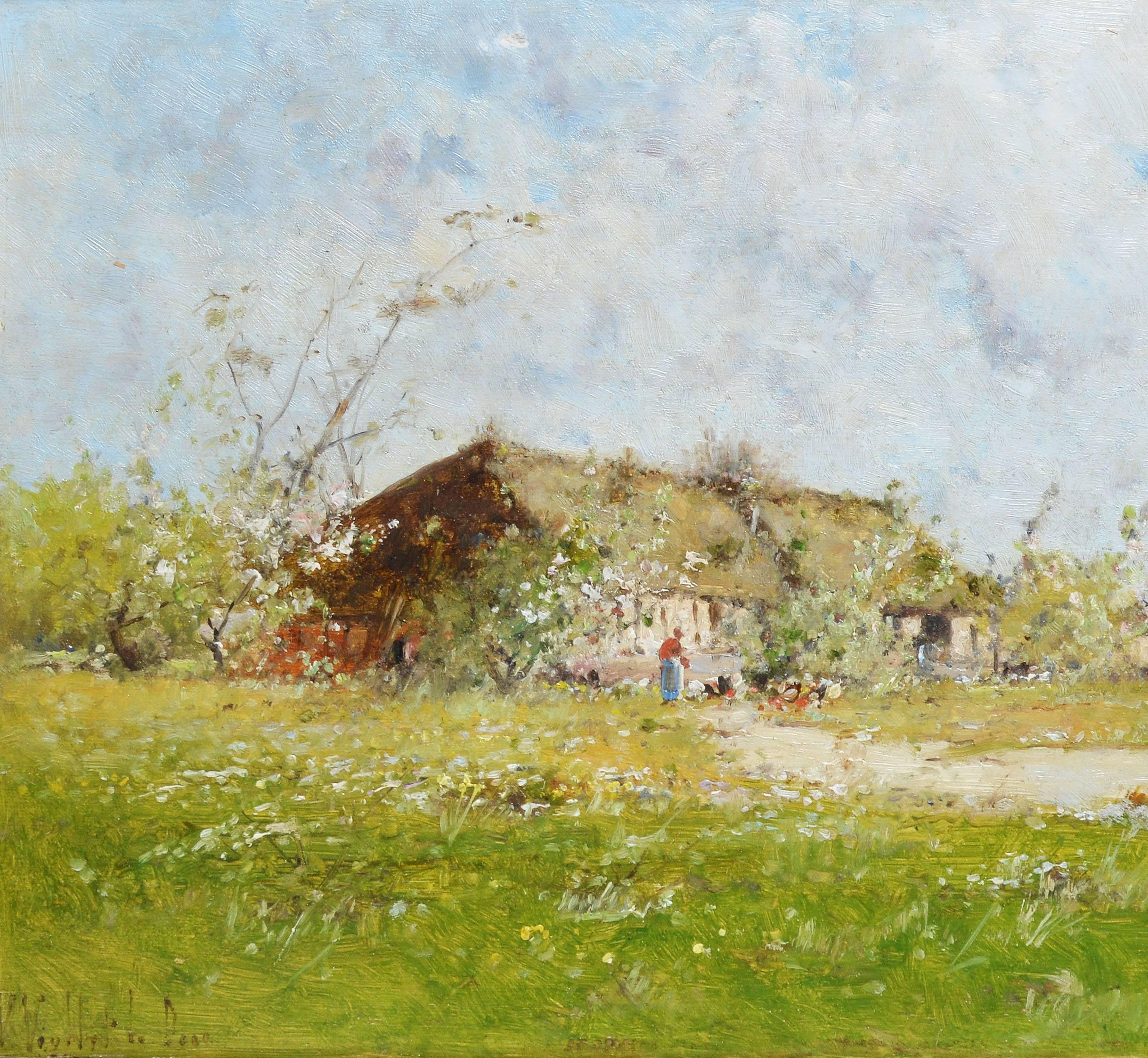 Barbizon Landscape with a Farm by Victor Viollet-le-Duc 4